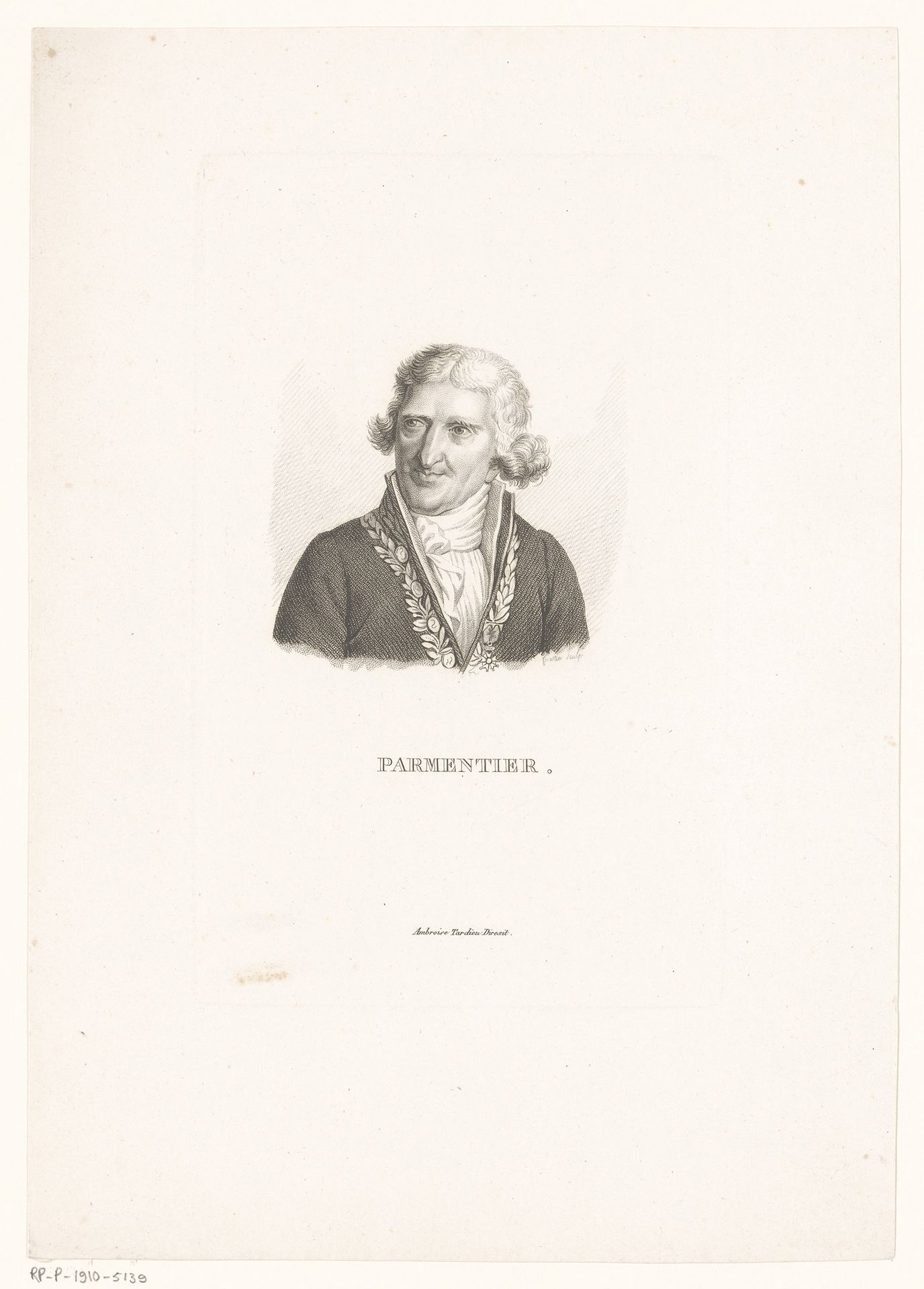 Portret van Antoine-Augustin Parmentier by Charles Aimé Forestier