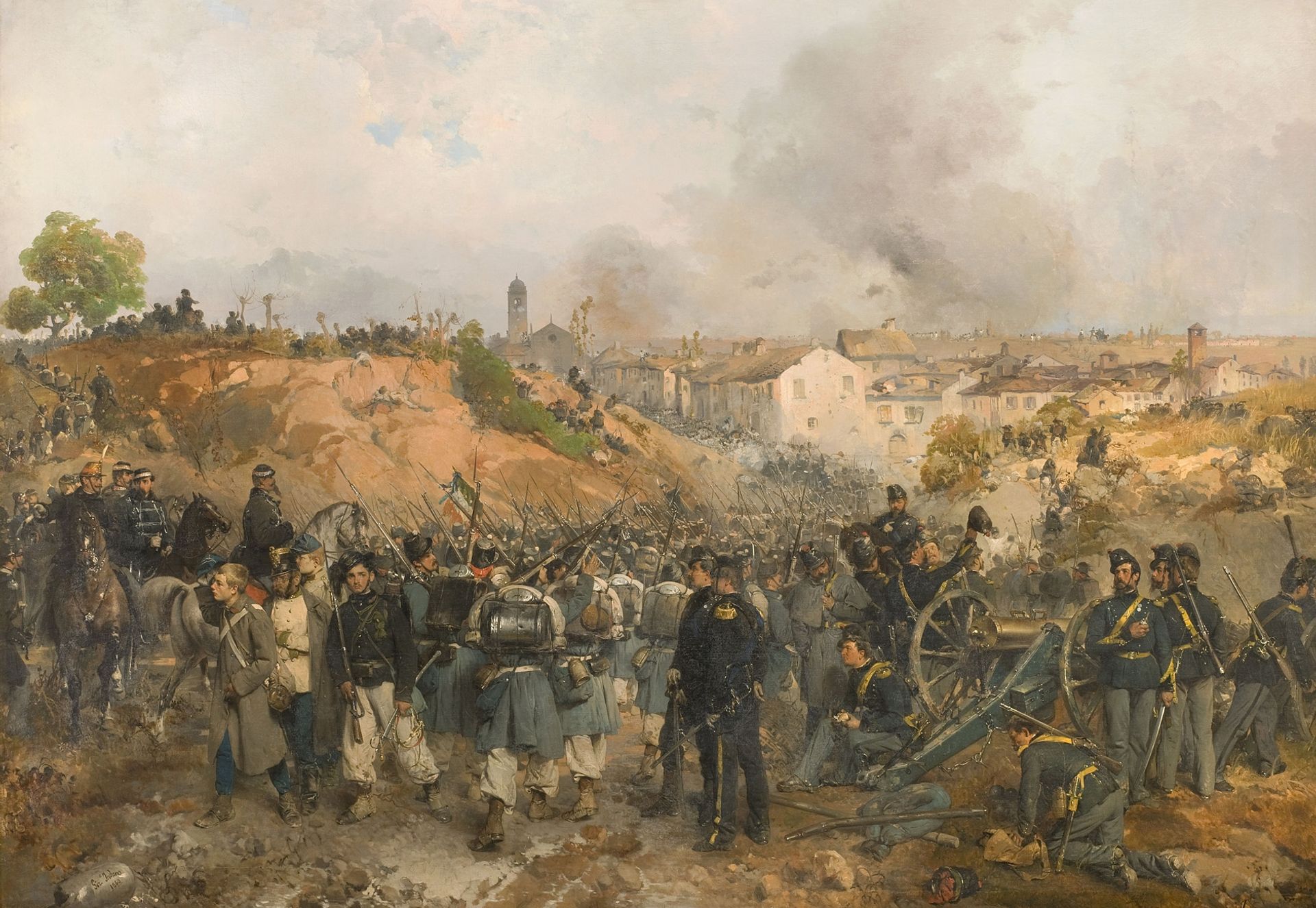 The capture of Palestro on 30 May 1859 by Gerolamo Induno