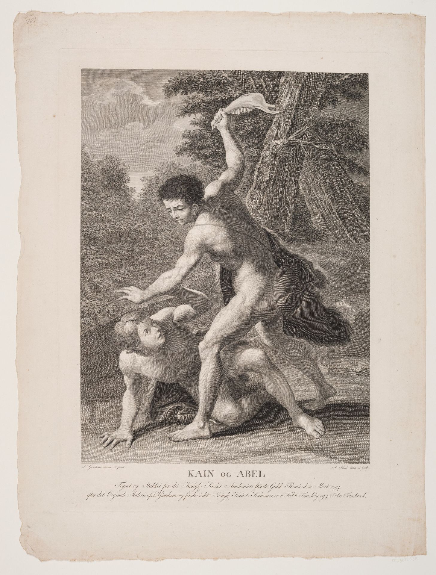 Kain dræber Abel by Andreas Flint