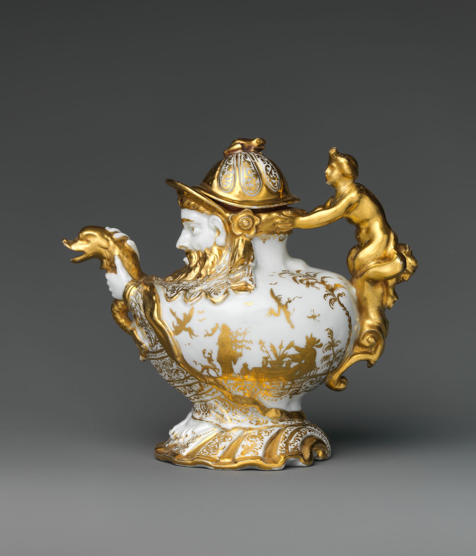 Teapot with cover by Meissen Manufactory