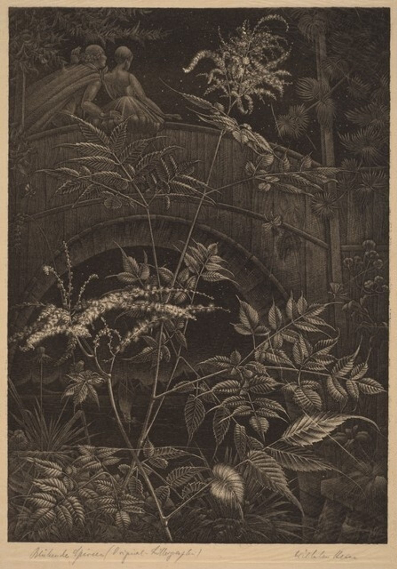 Blühende Spireen (Blooming Spiraea) by Wilhelm Heise