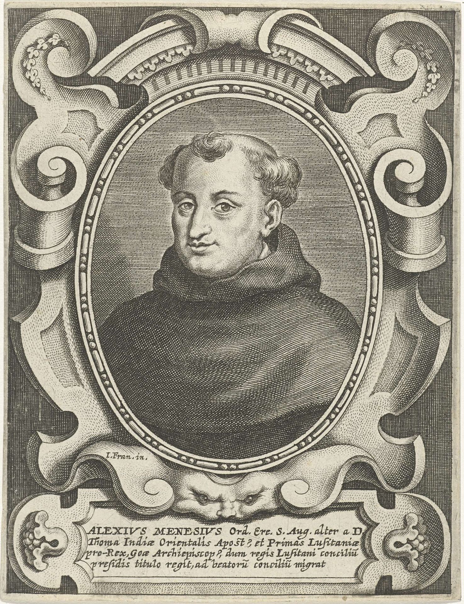 Portret van de Augustijn Aleixo de Menezes, aartsbisschop van Goa en Braga by Cornelis Galle I