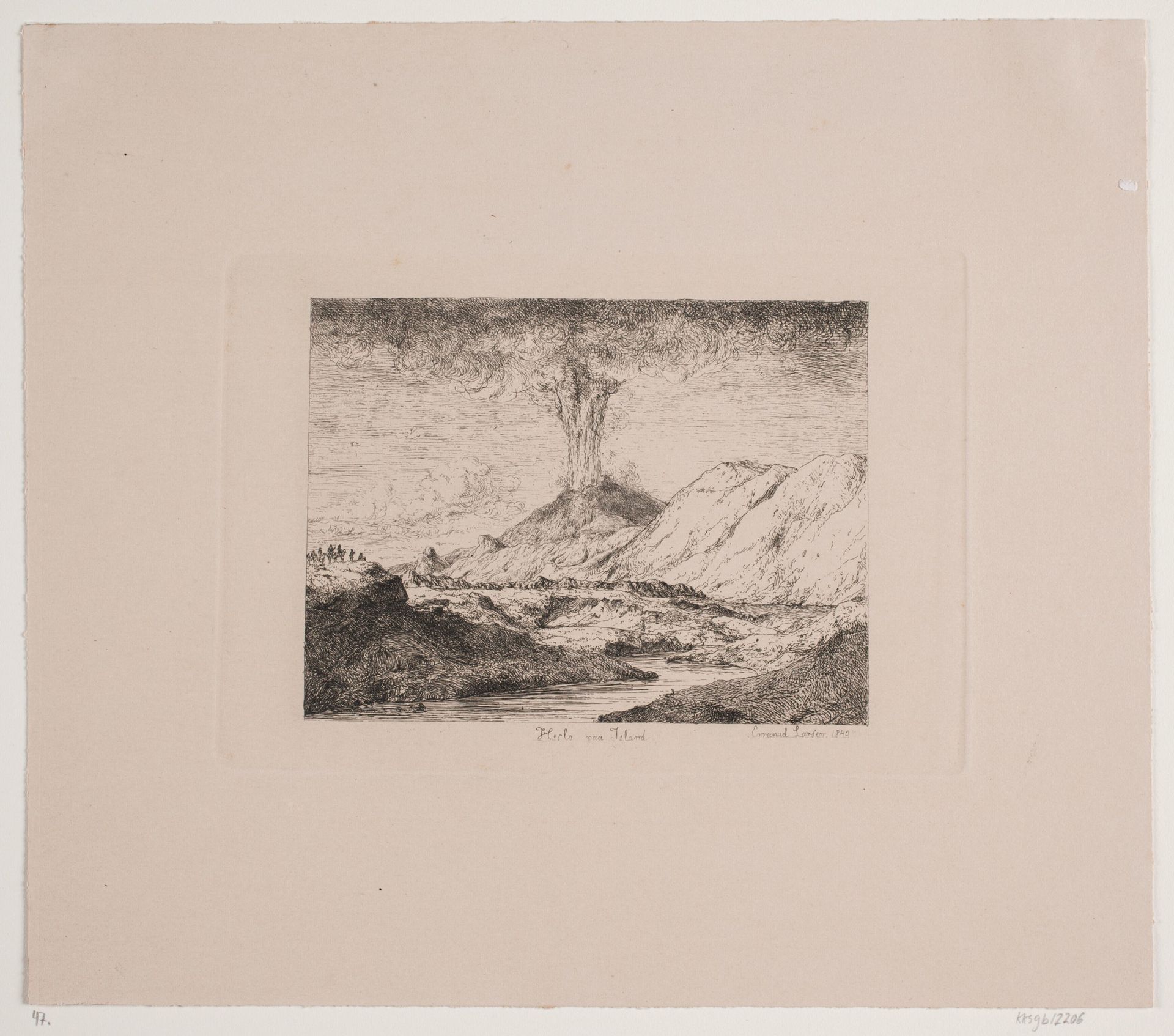 Hekla på Island by Emanuel Larsen