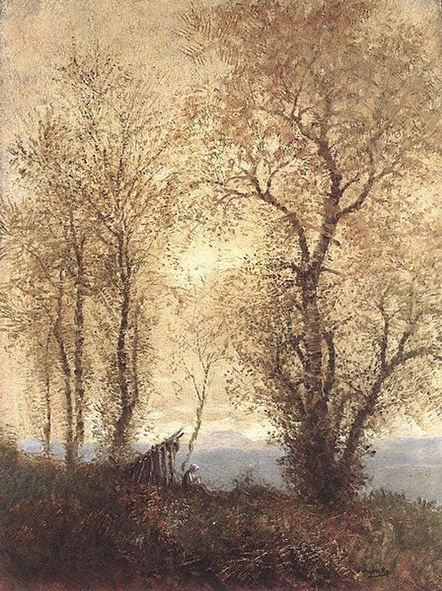 Landscape at Autumn by Laszlo Mednyanszky