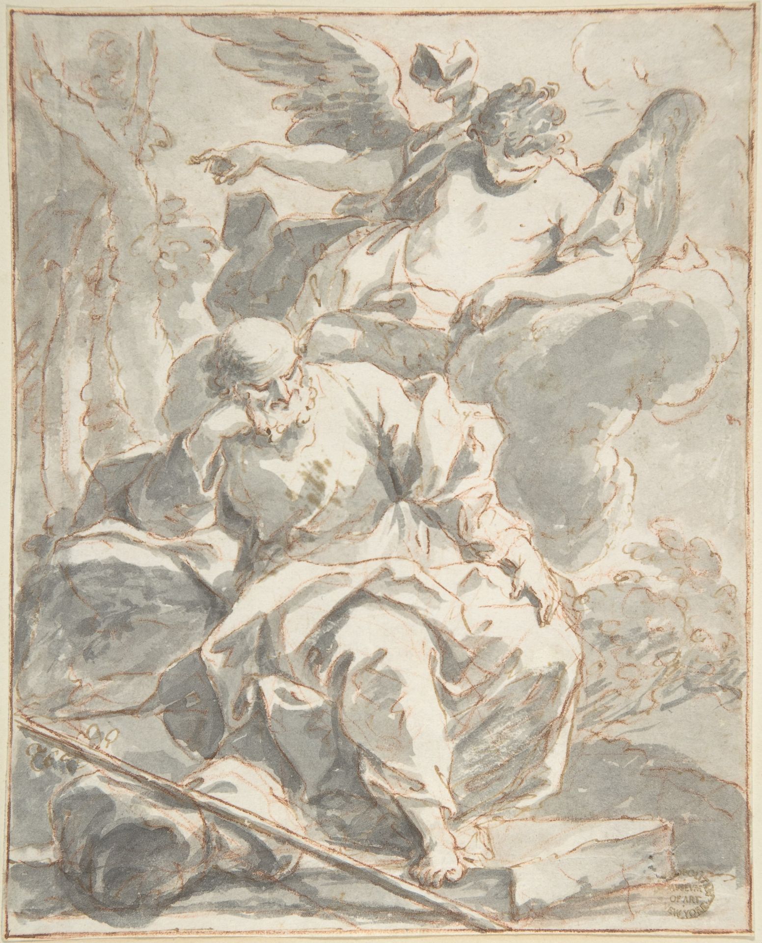 Angel Appearing to an Old Man by Anonymous