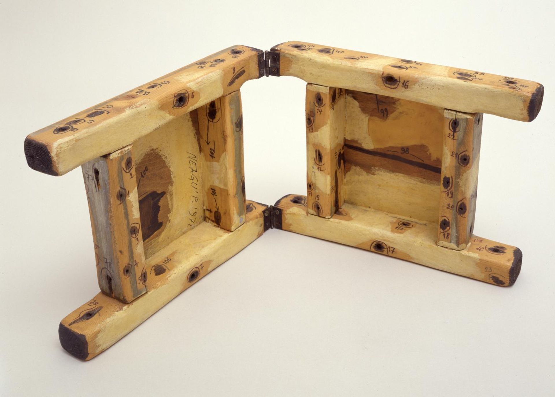 (White) Tactile Object with Hinges by  Paul Neagu