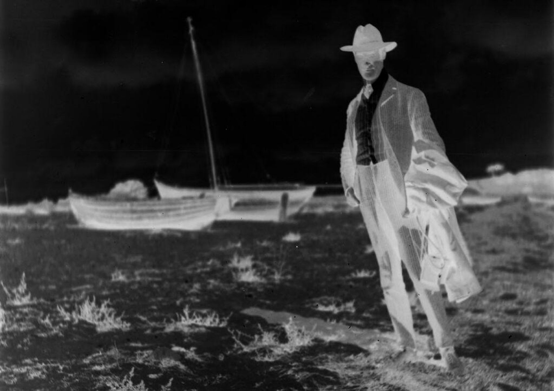 [Lyonel Feininger on beach, RÃ¼gen] by Julia Feininger