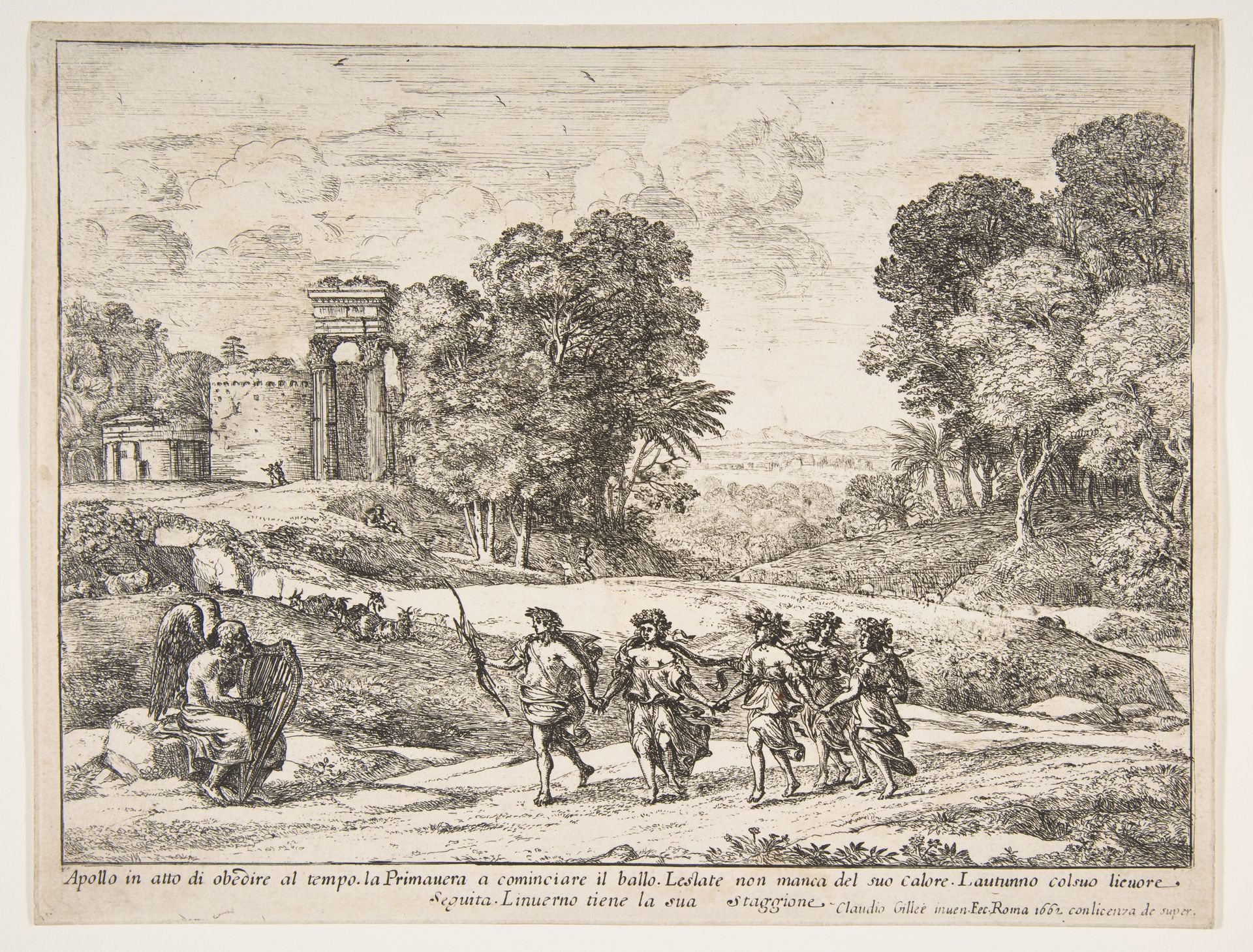 Time, Apollo and the Seasons by Claude Lorrain