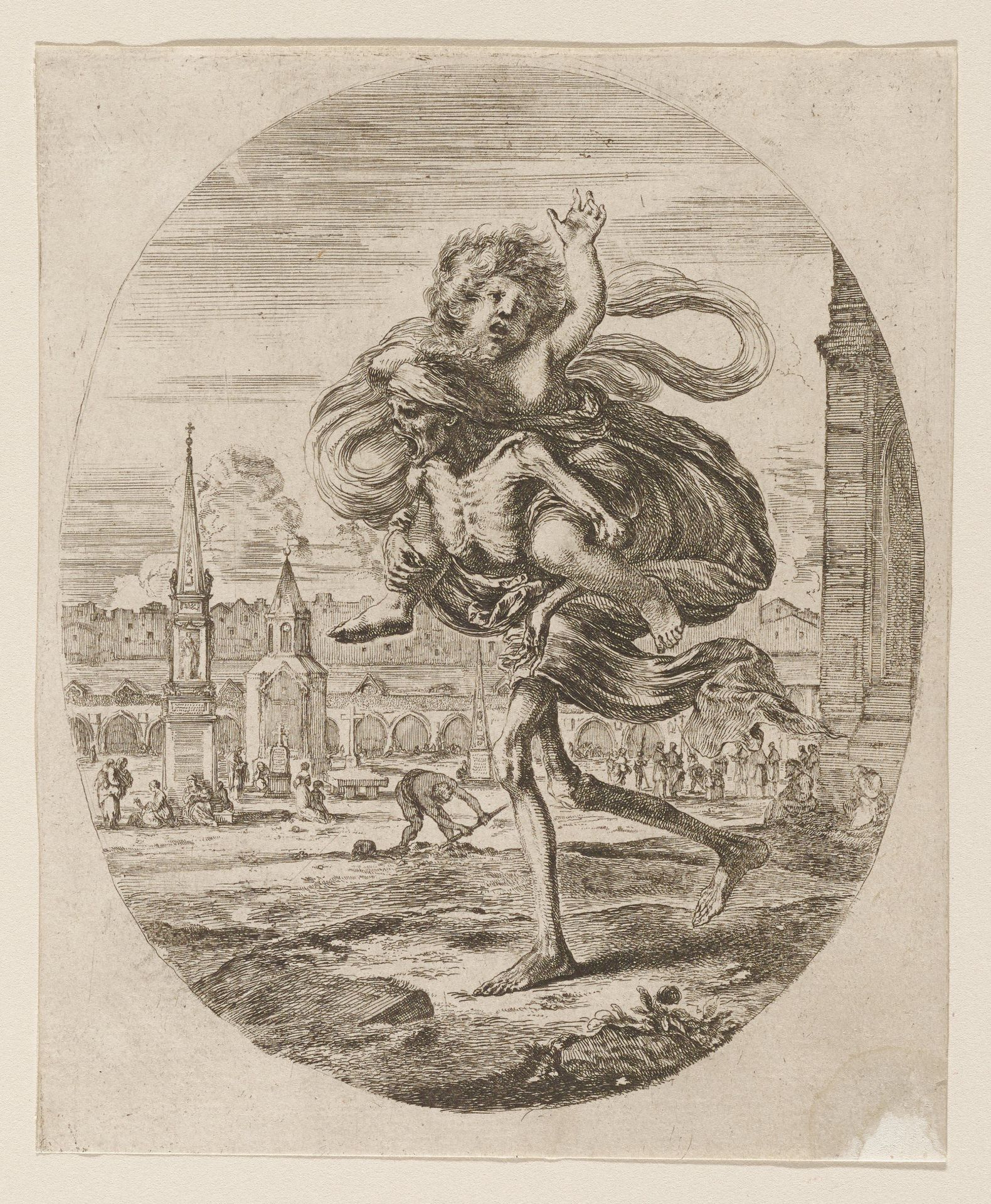 La Mort Emportant un Enfant by Stefano della Bella