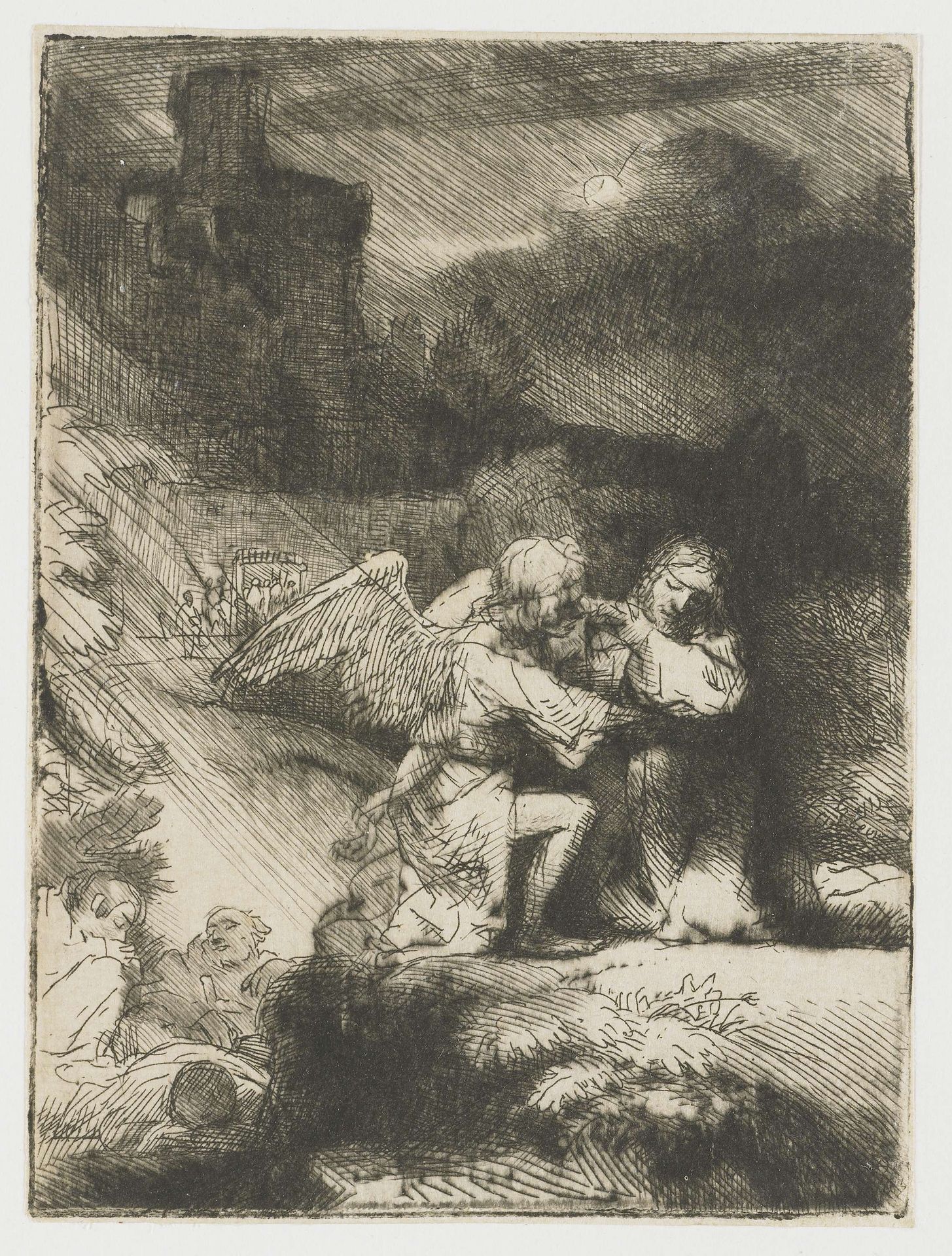 The agony in the garden by Rembrandt van Rijn