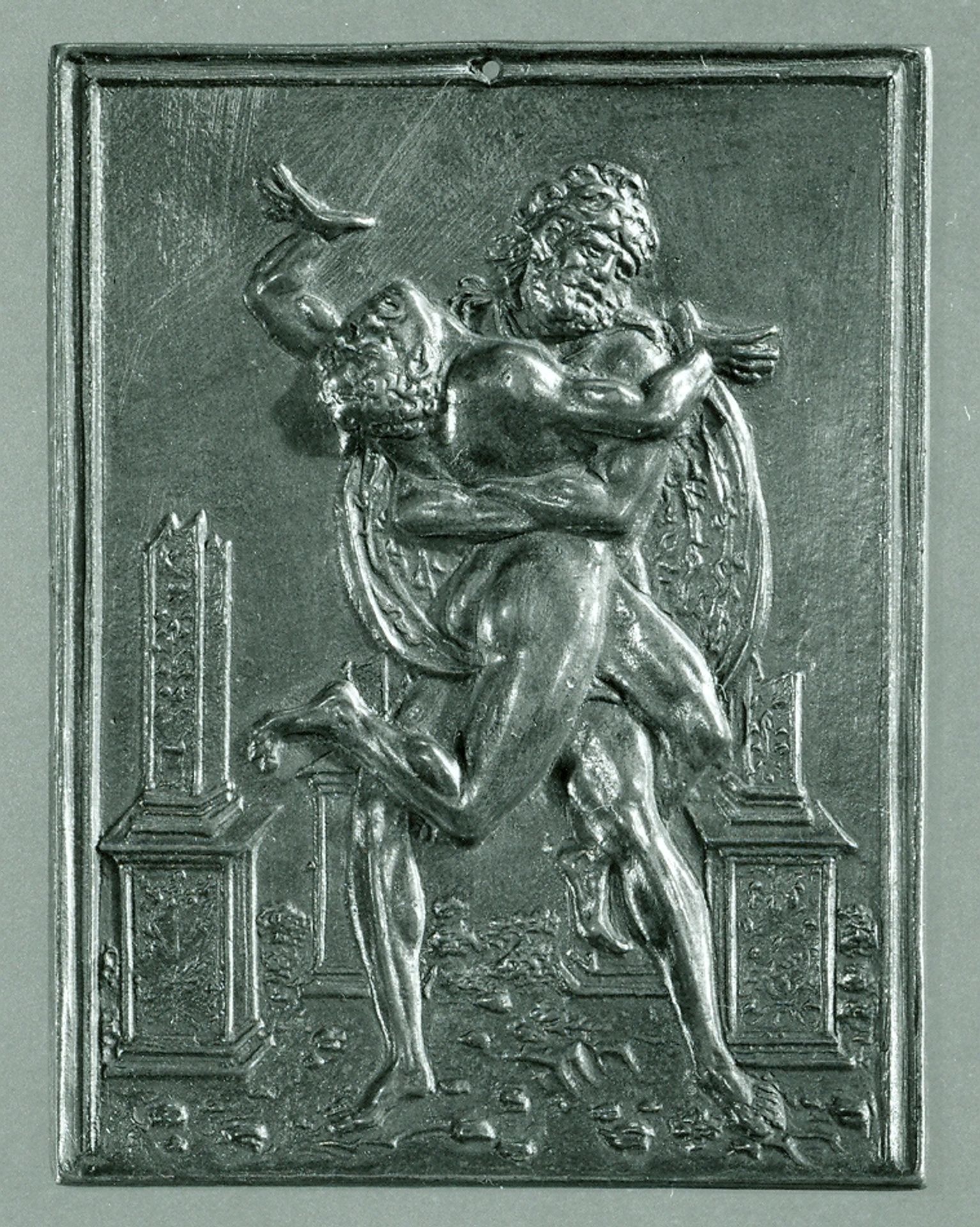 Hercules and Antaeus by Moderno (Galeazzo Mondella)