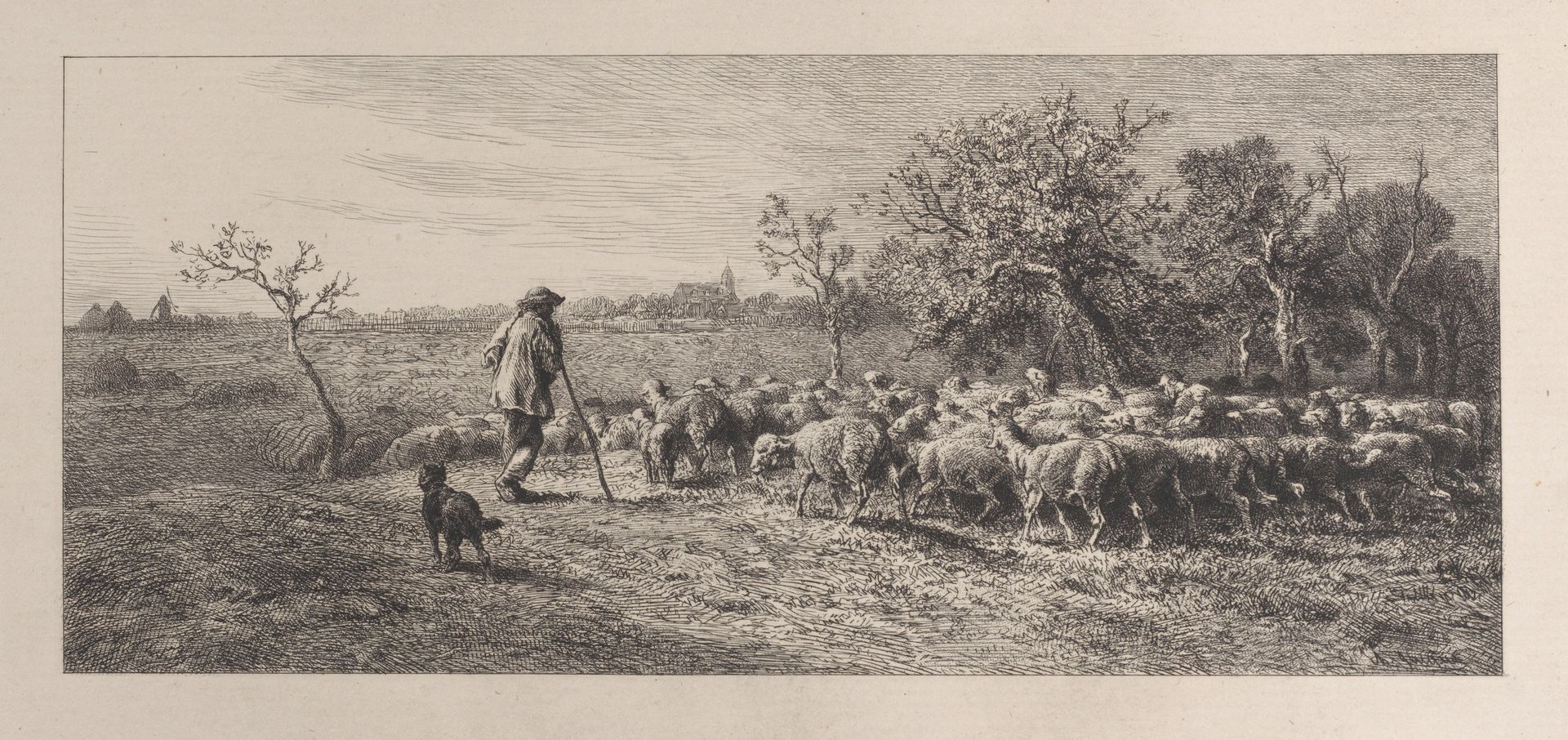 Arrival in the Field by Charles Jacque