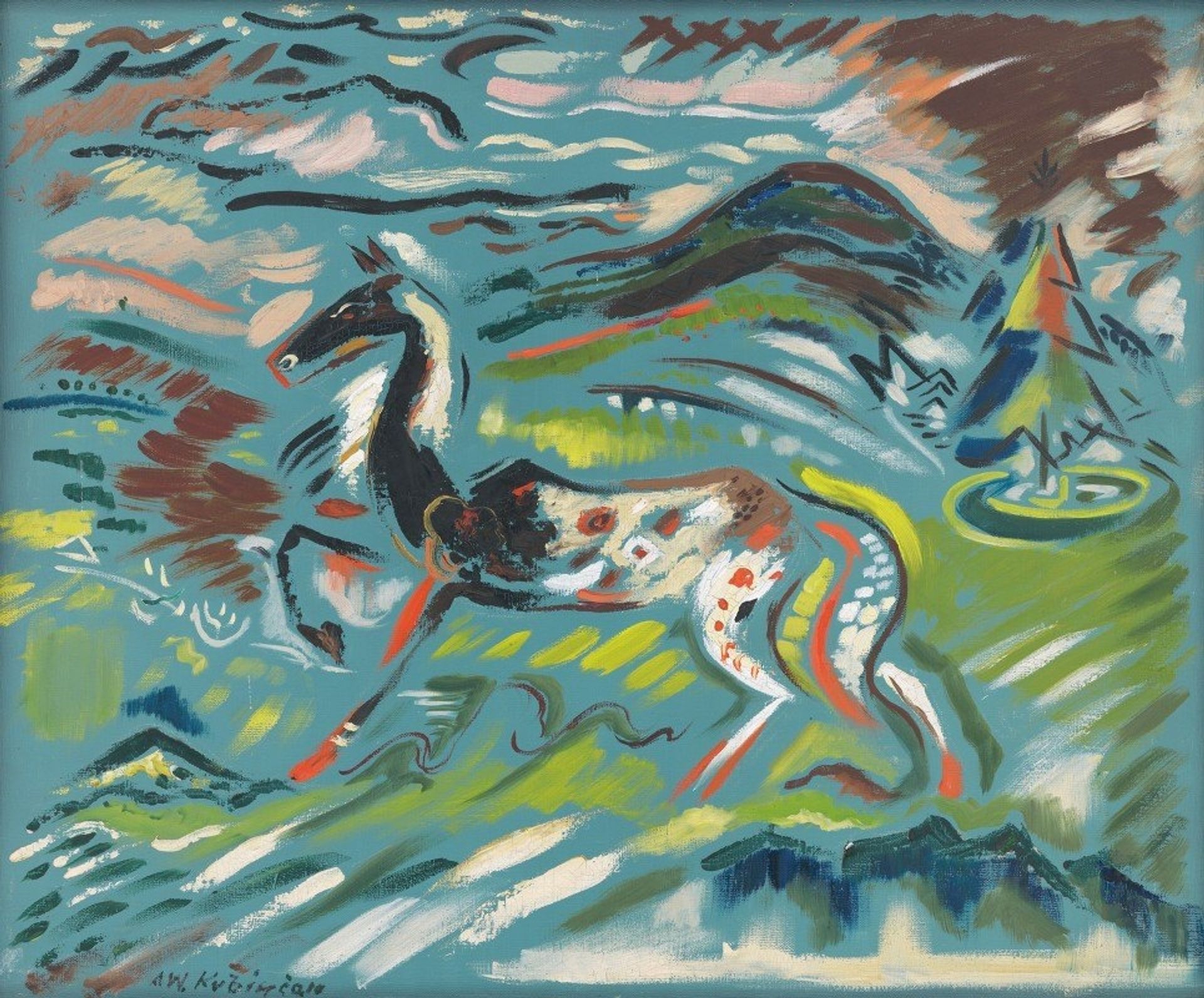 Horse by Arnold Peter Weisz-Kubínčan