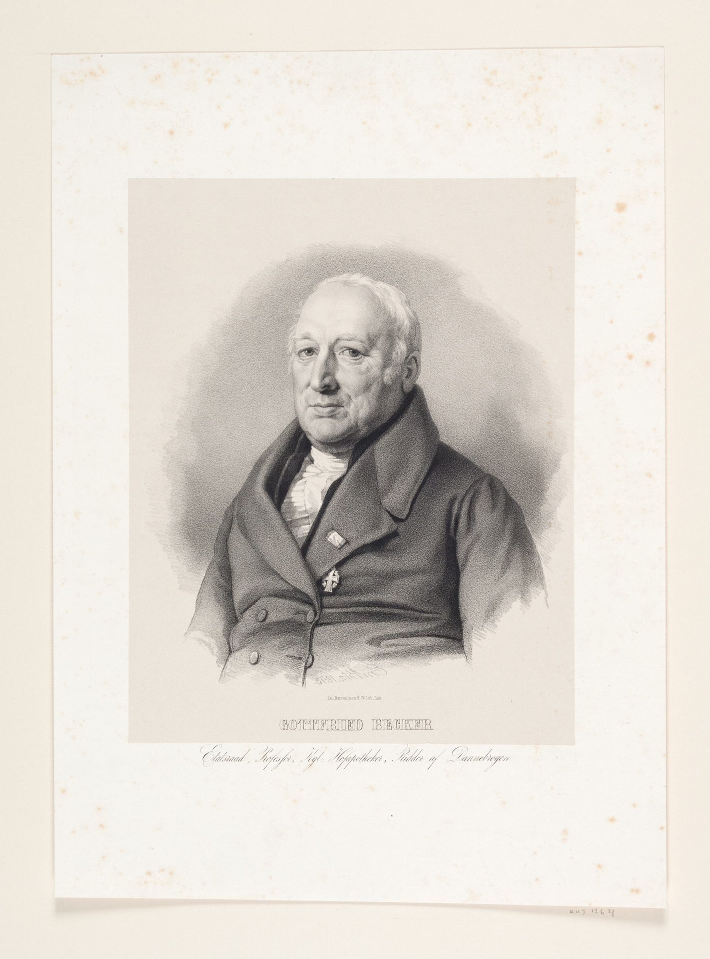 Gottfried Becker by Emil Ditlev Bærentzen