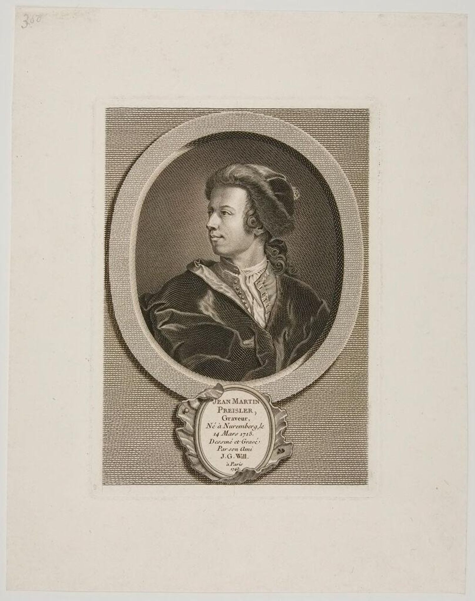 Martin Preisler by Johann Georg Wille