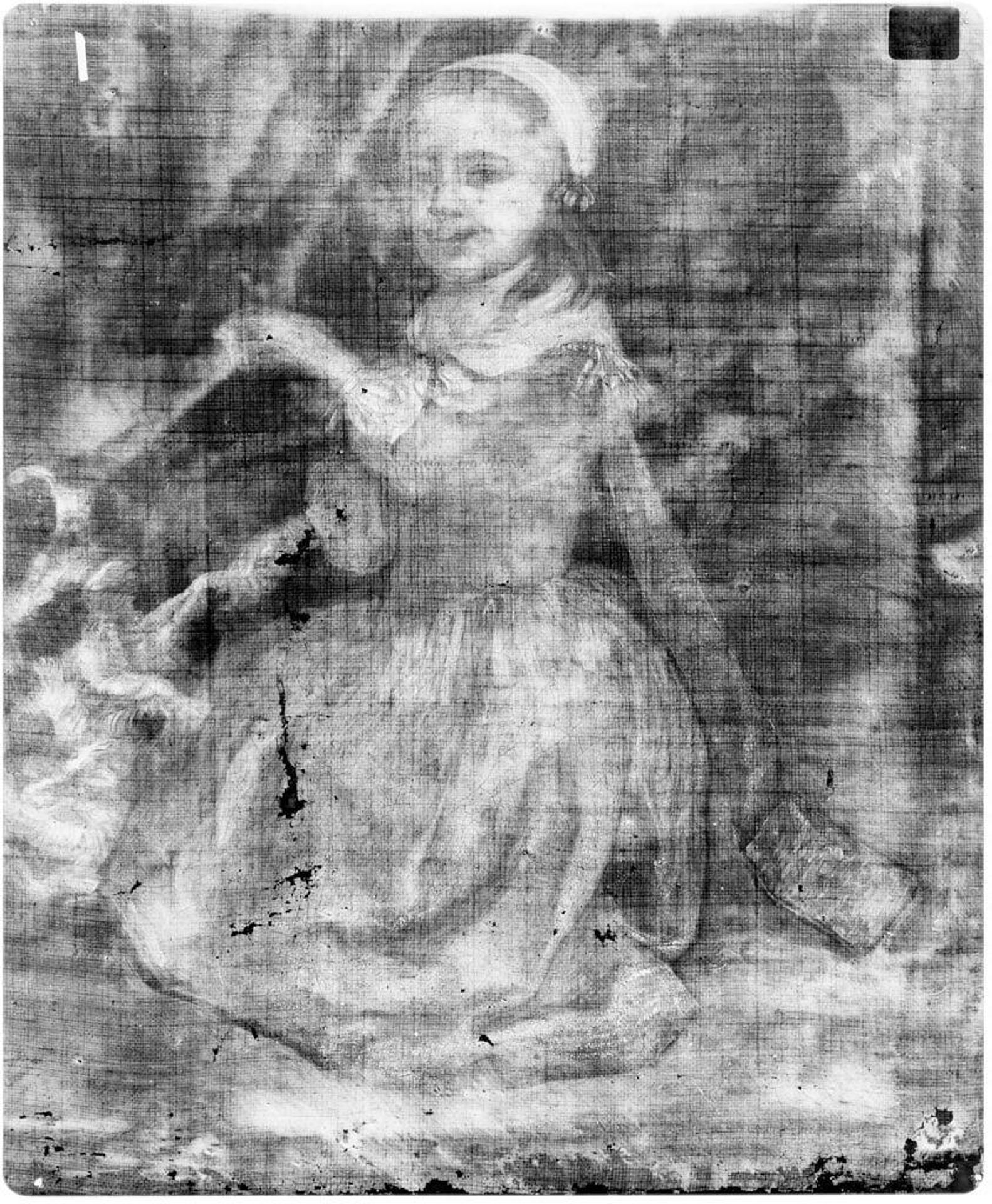 X-radiograph(s) of "Portrait of a Family" by Artist of original: Jakob Ochtervelt