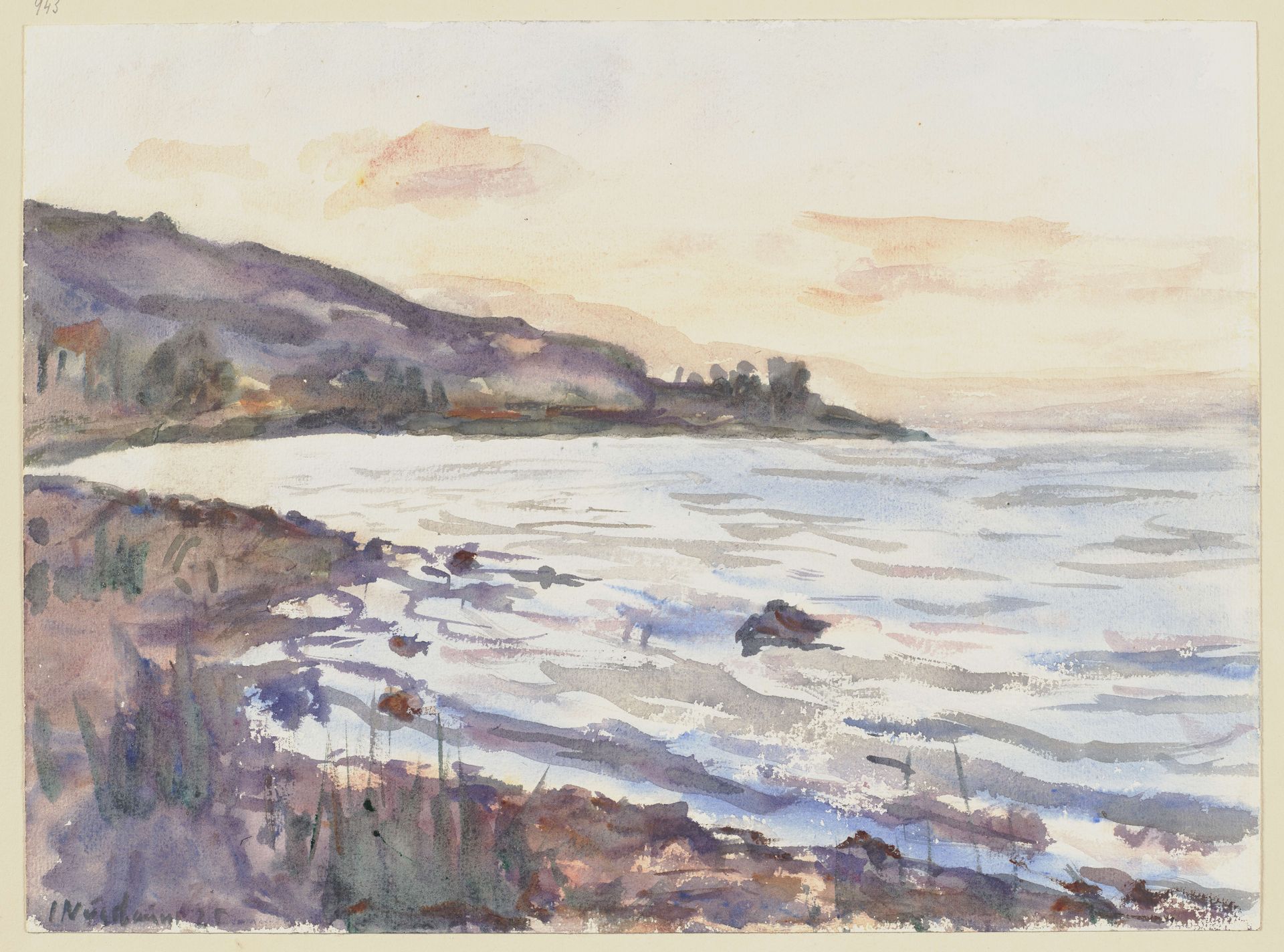 Evening at Lake Kinereth by Jakob Nussbaum
