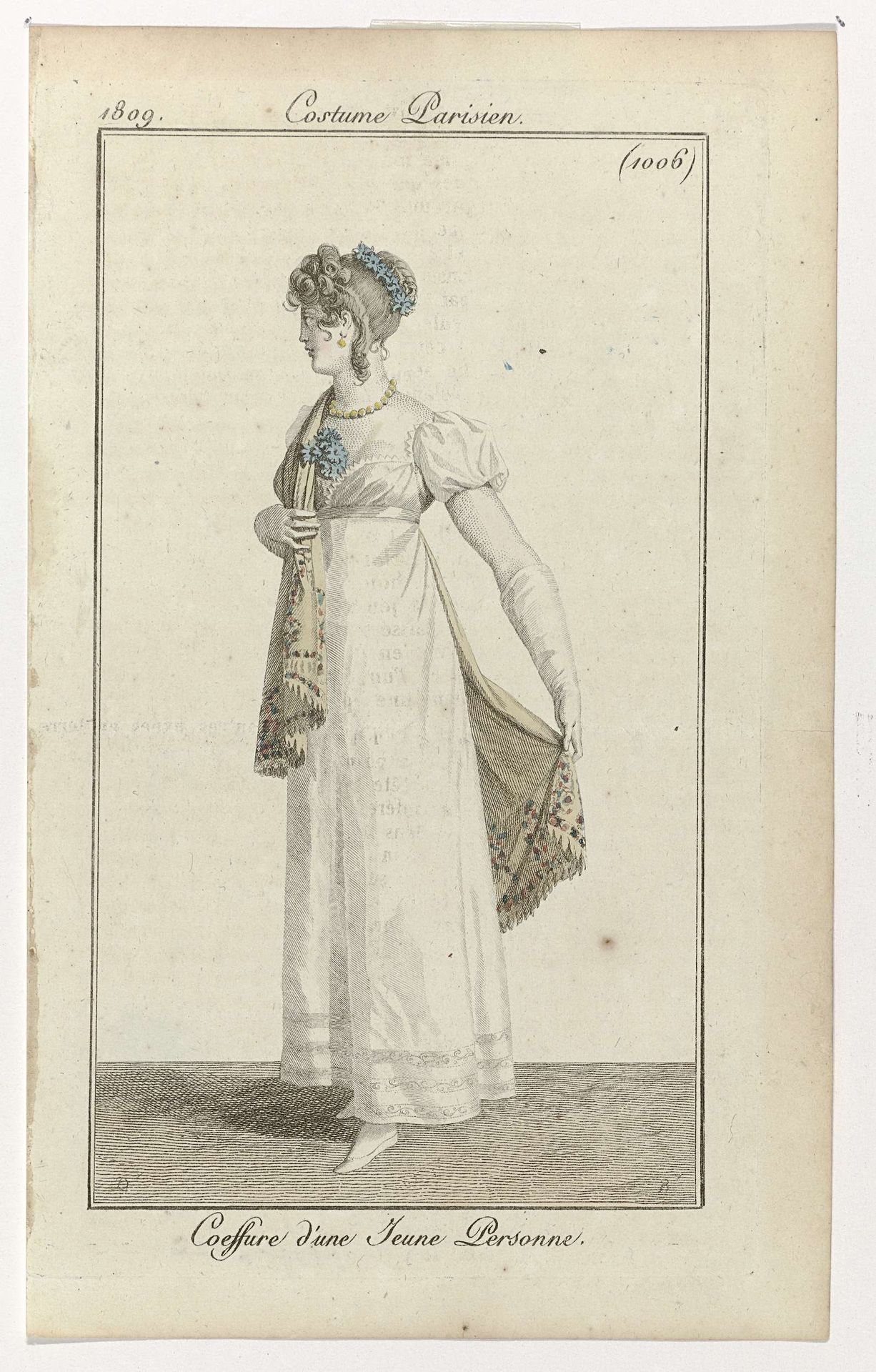 Journal des Dames et des Modes, Costume Parisien, 25 septembre 1809, (1006): Coeffure d'une Jeune Personne by Pierre Charles Baquoy