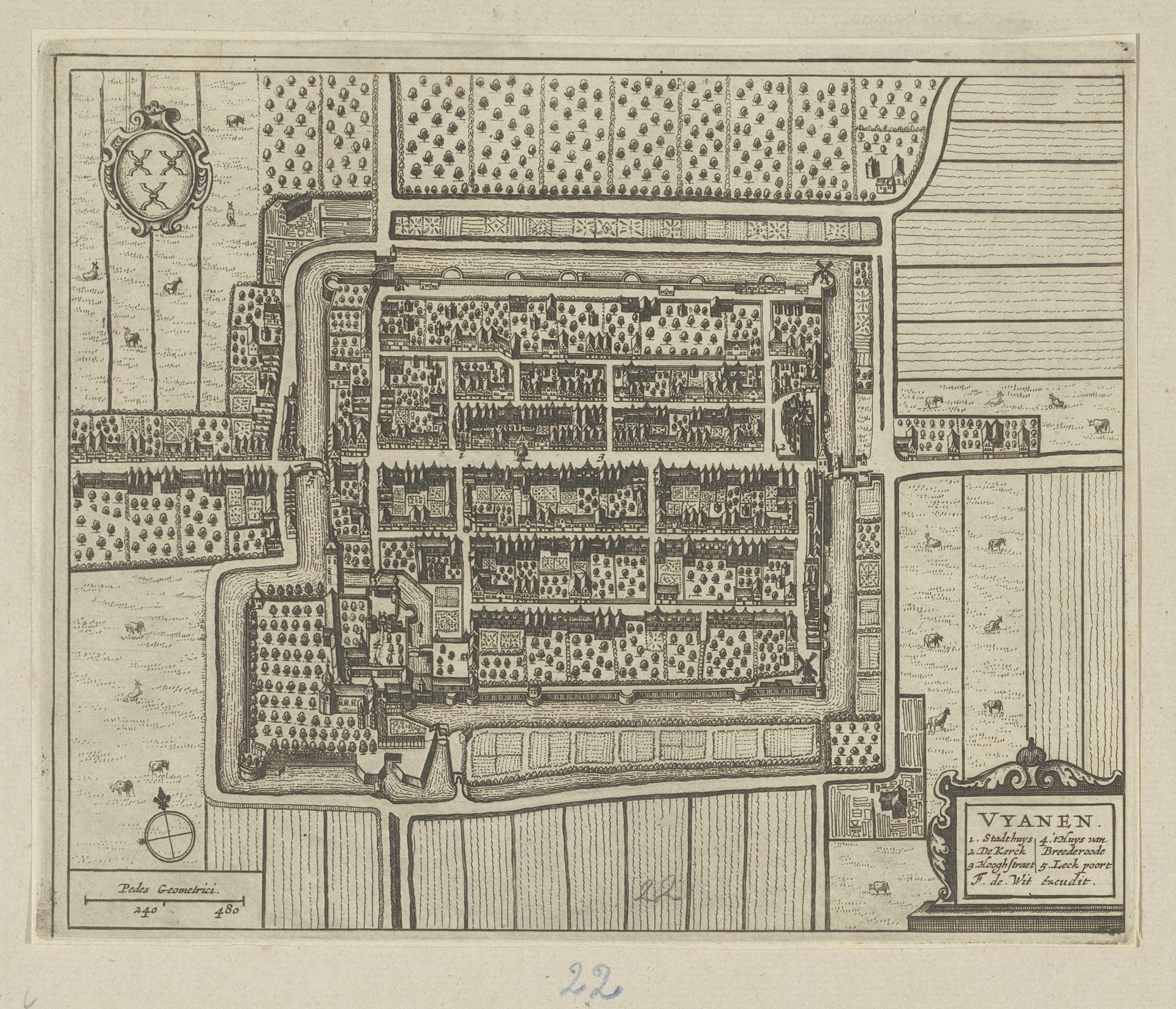 Plattegrond van Vianen by Anonymous