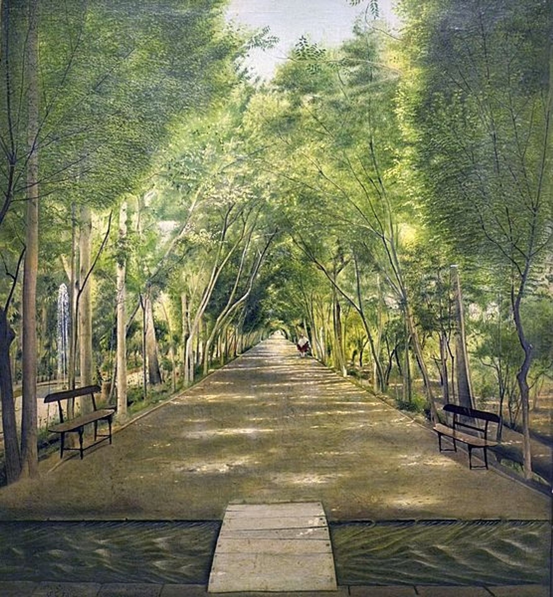 The Doshan Tappeh Street by Kamal-ol-Molk