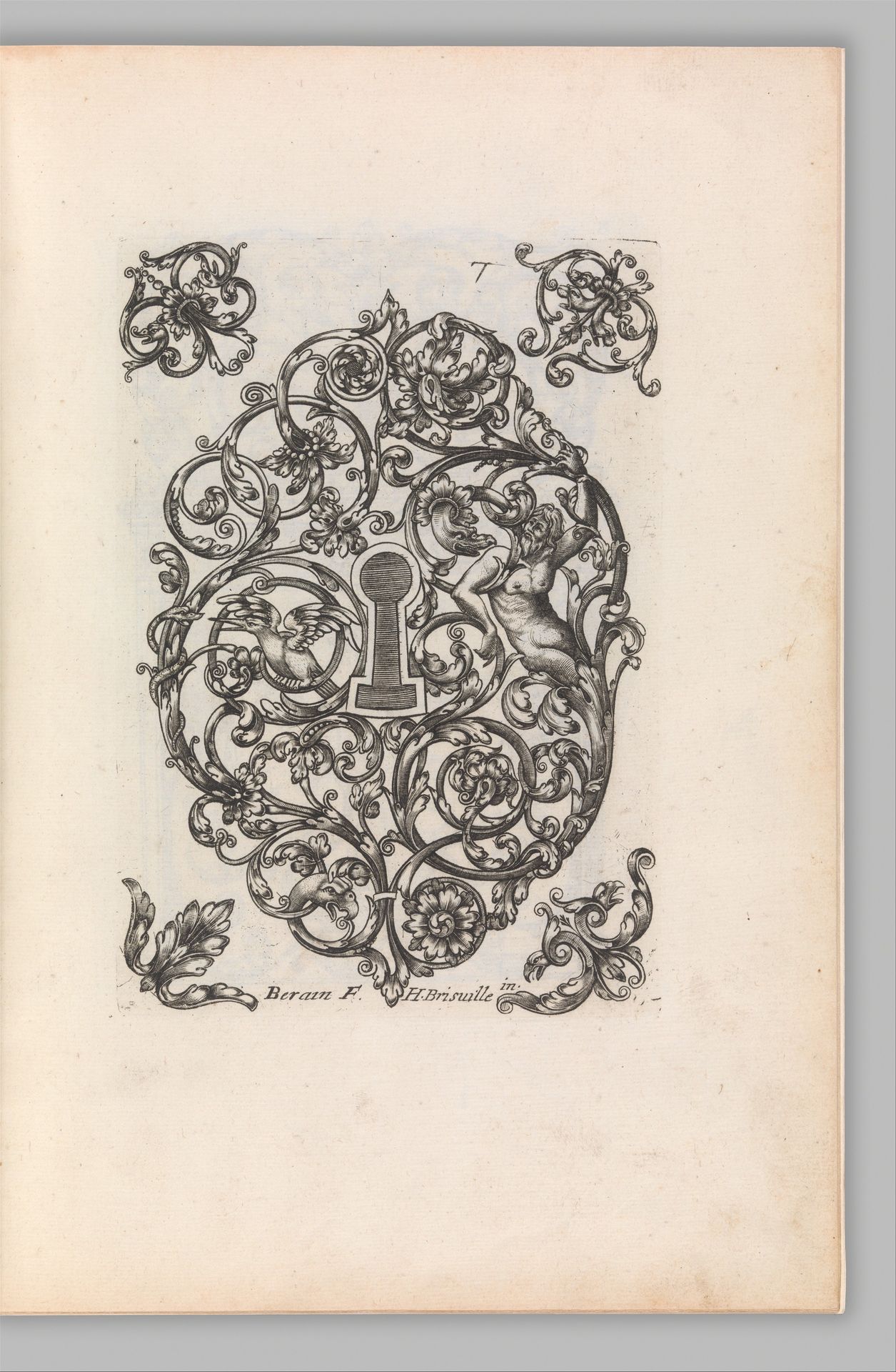 Diverses Pieces de Serruriers, page 8 (recto) by Jean Berain