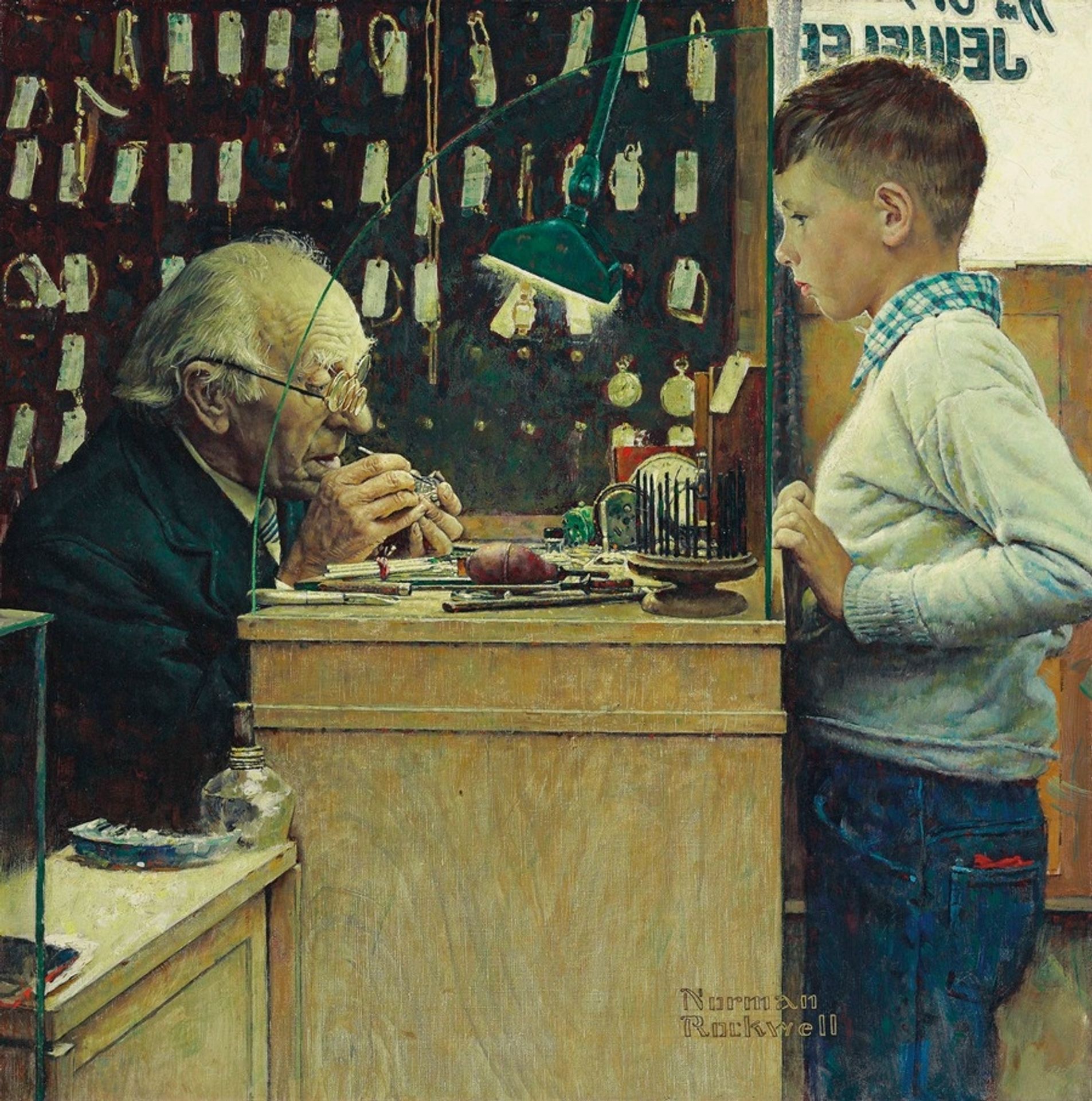 What Makes It Tick by Norman Rockwell
