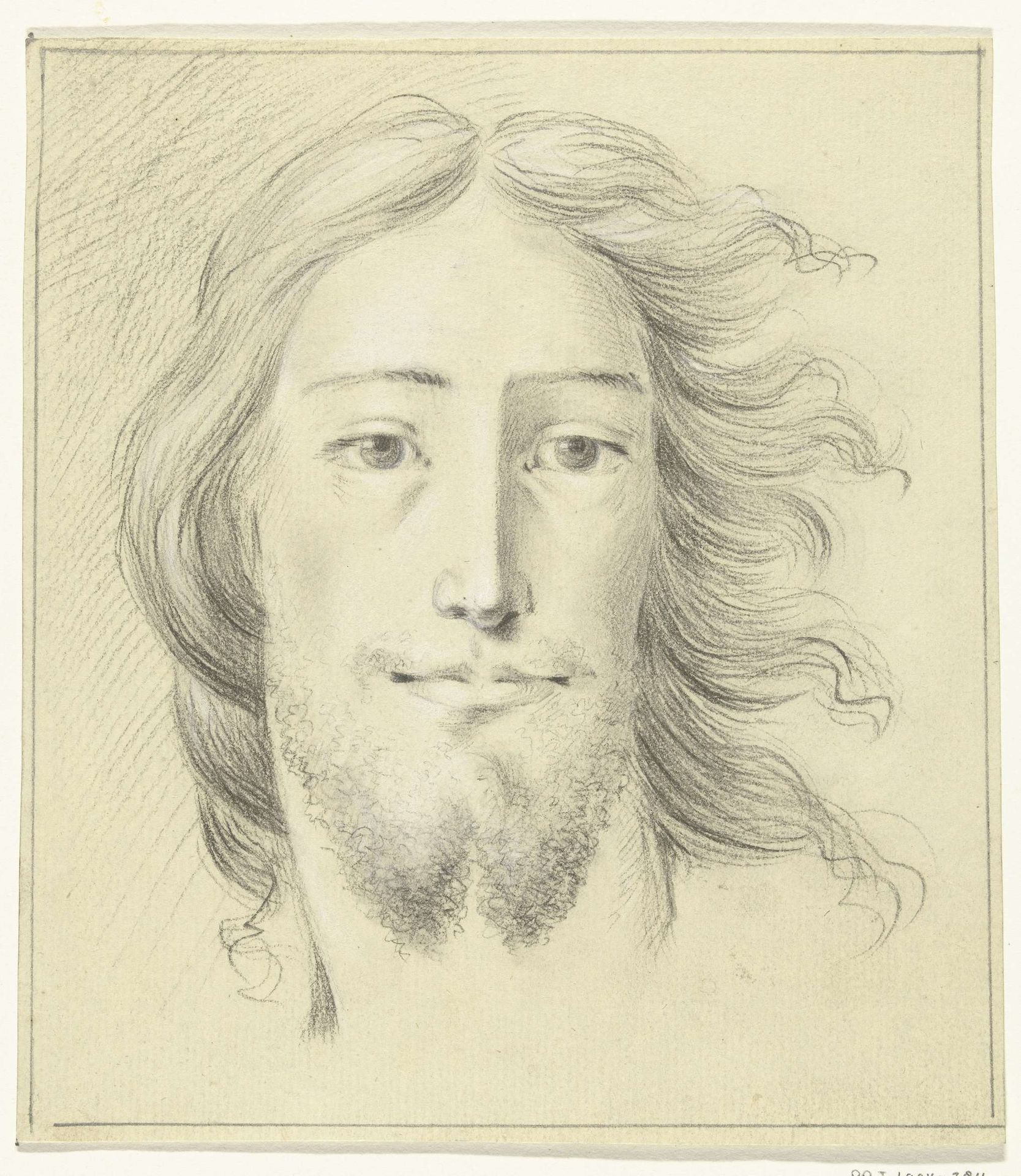 Hoofd van een man (Christus?) by Jean Bernard