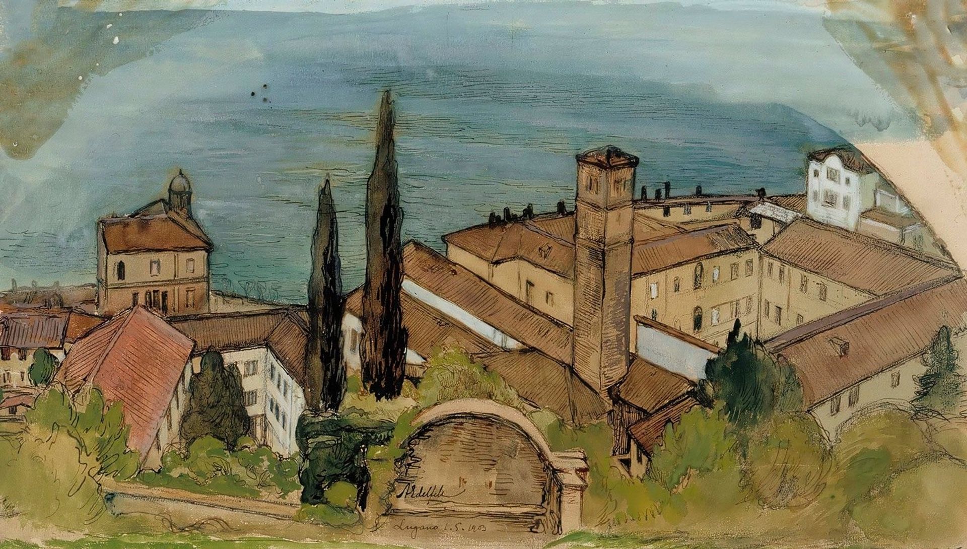 Lugano by Albert Edelfelt