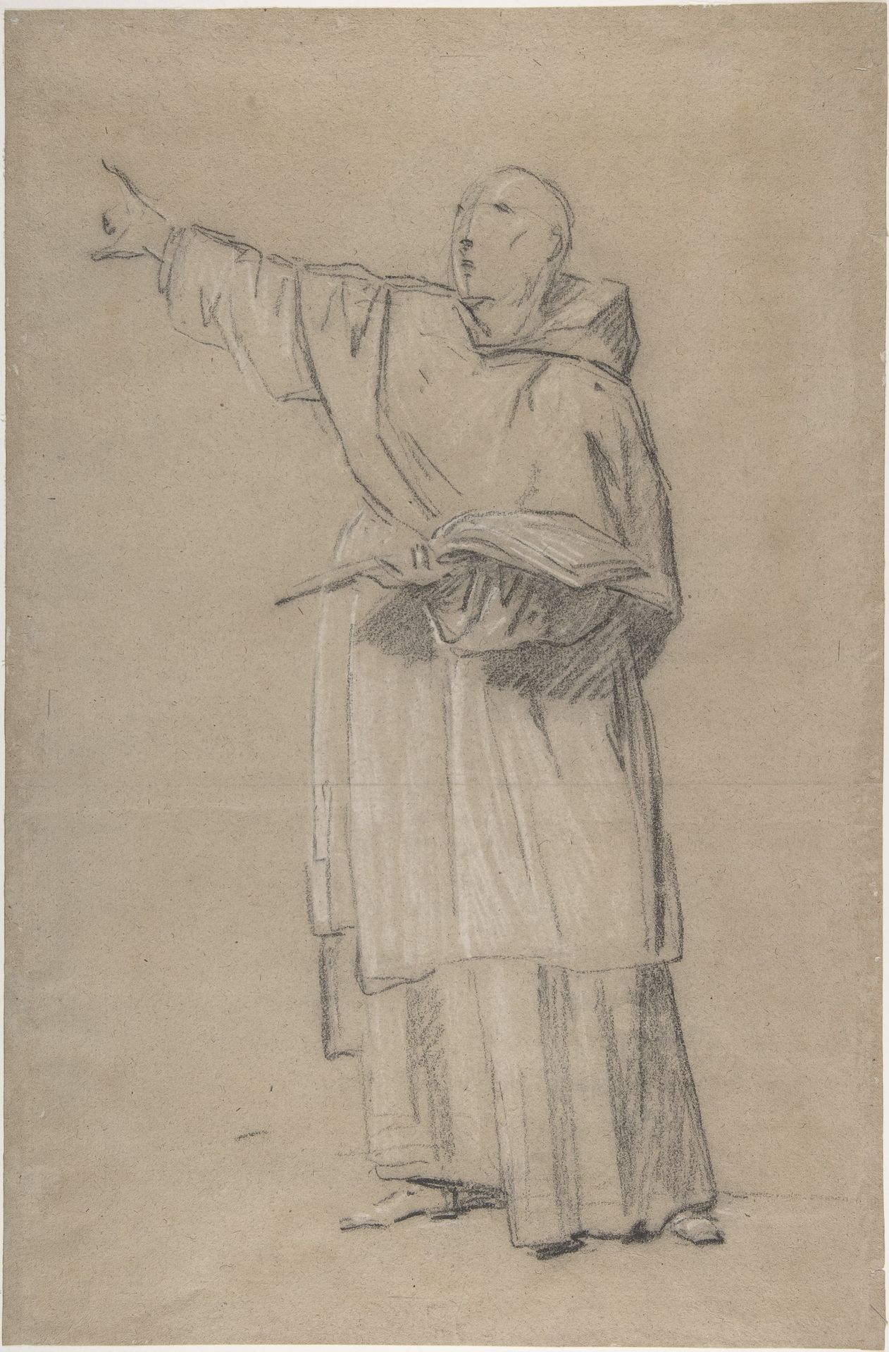 A standing monk by Anonymous