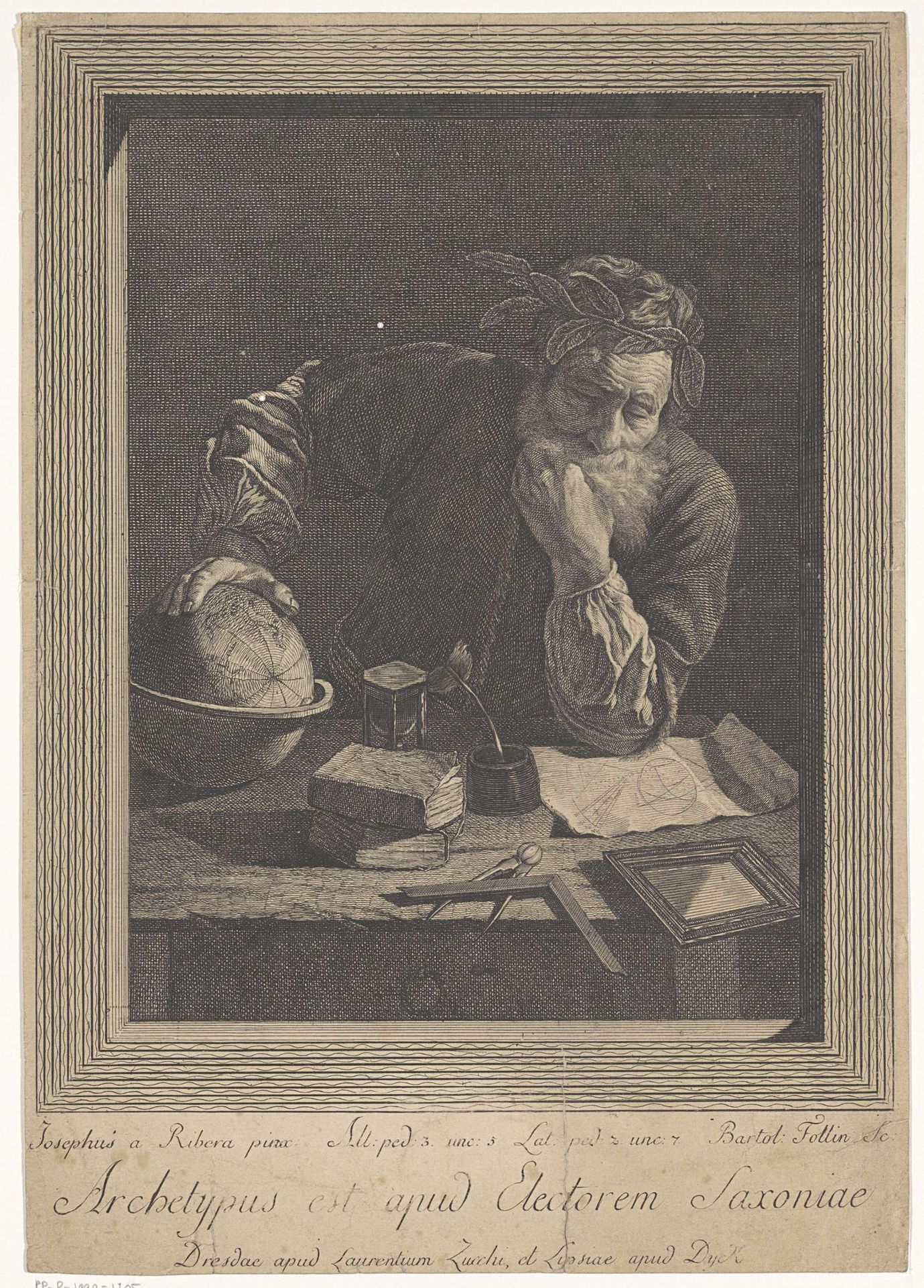 Portret van filosoof by Bartolommeo Follin