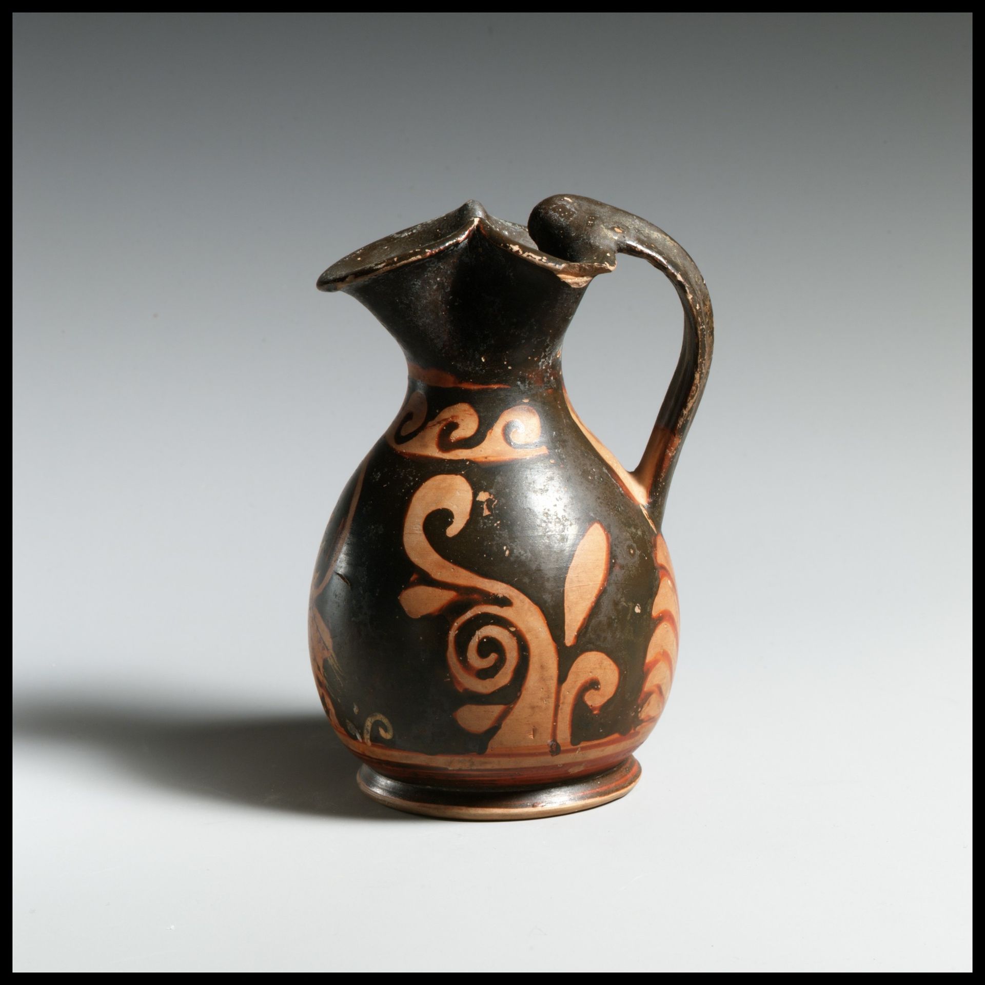 Terracotta oinochoe: chous (jug) by Heavy Chin Group