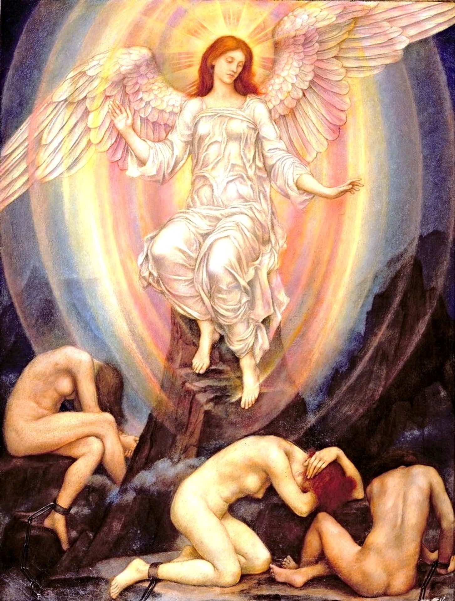 The Light Shineth in Darkness and the Darkness Comprehendeth It Not by Evelyn De Morgan