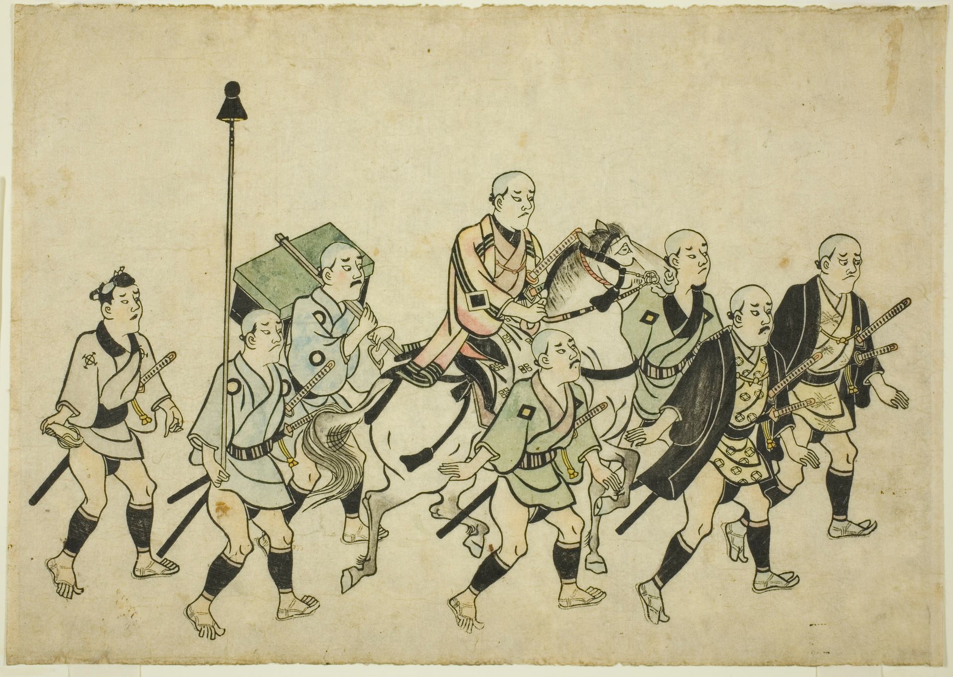 Procession of a Daimyo by Hishikawa Moronobu 菱川師宣