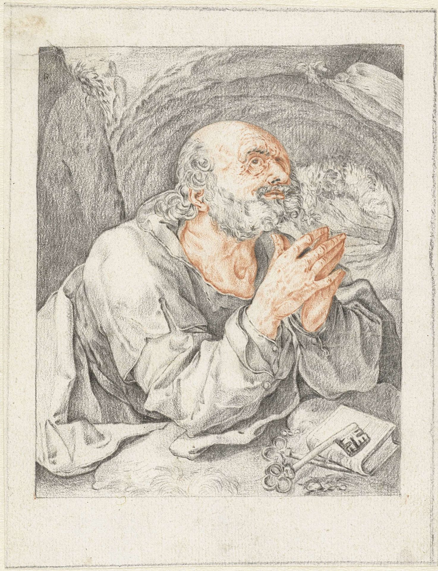 Petrus in gebed by Anonymous