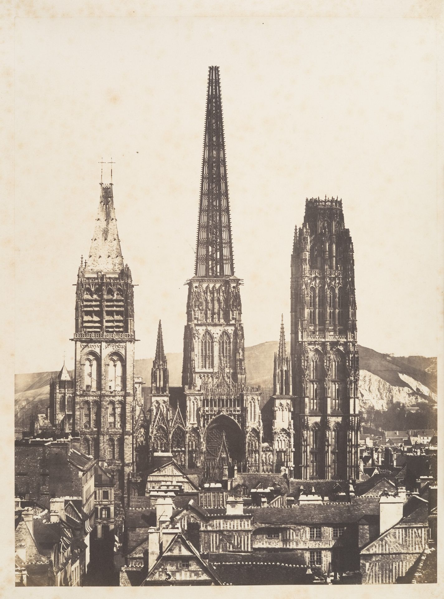 Vue générale de la Cathédrale de Rouen by Edmond Bacot