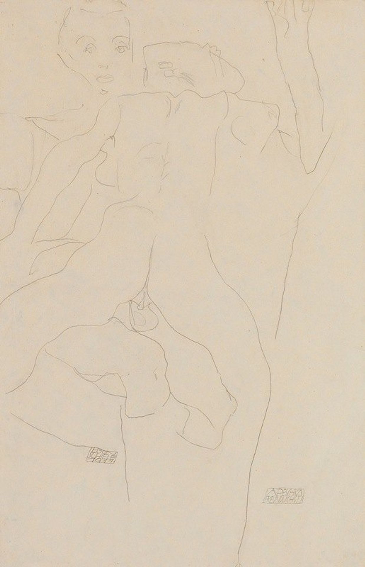 Liebespaar by Egon Schiele