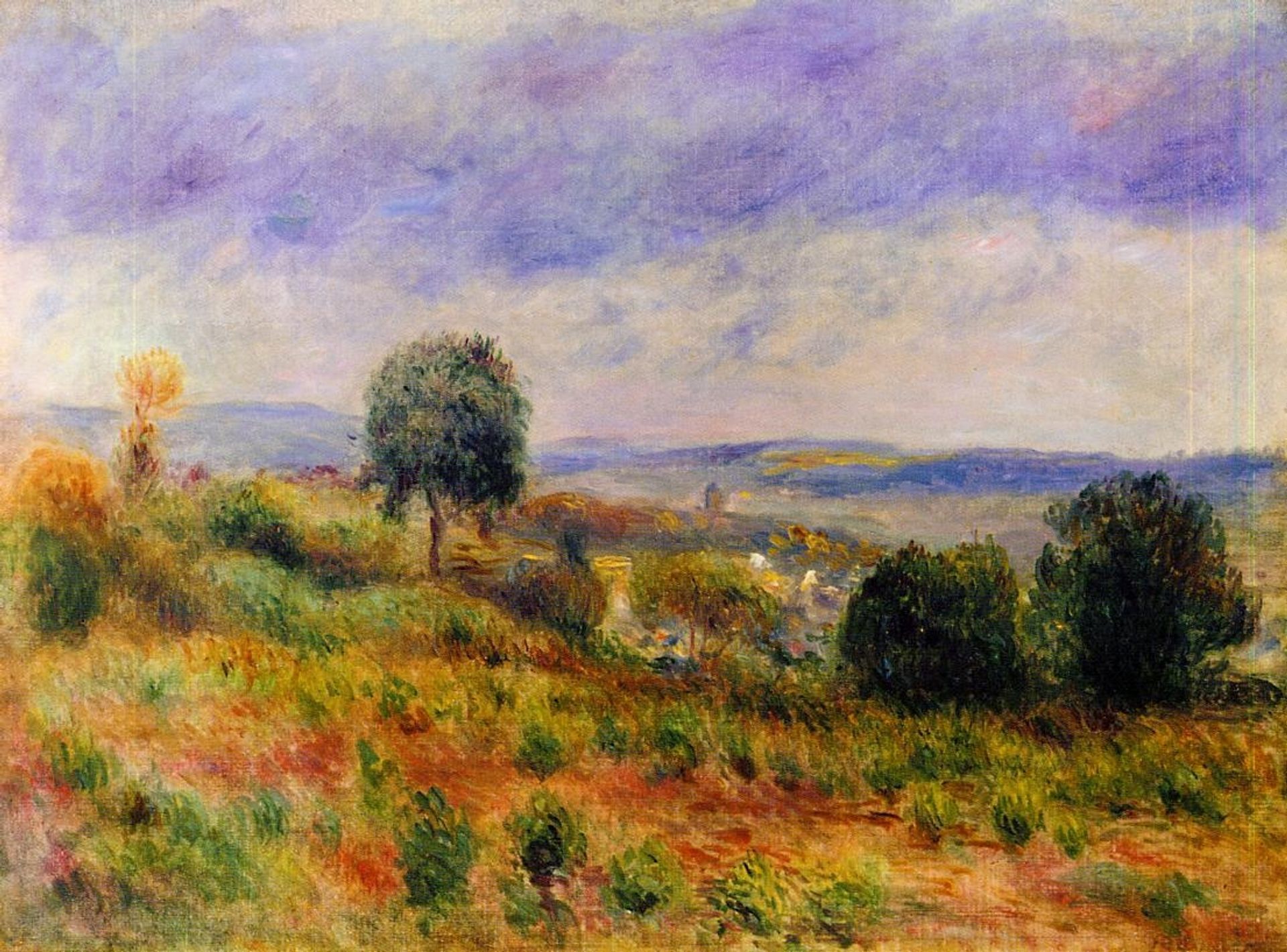 Landscape Auvers sur Oise by Pierre-Auguste Renoir