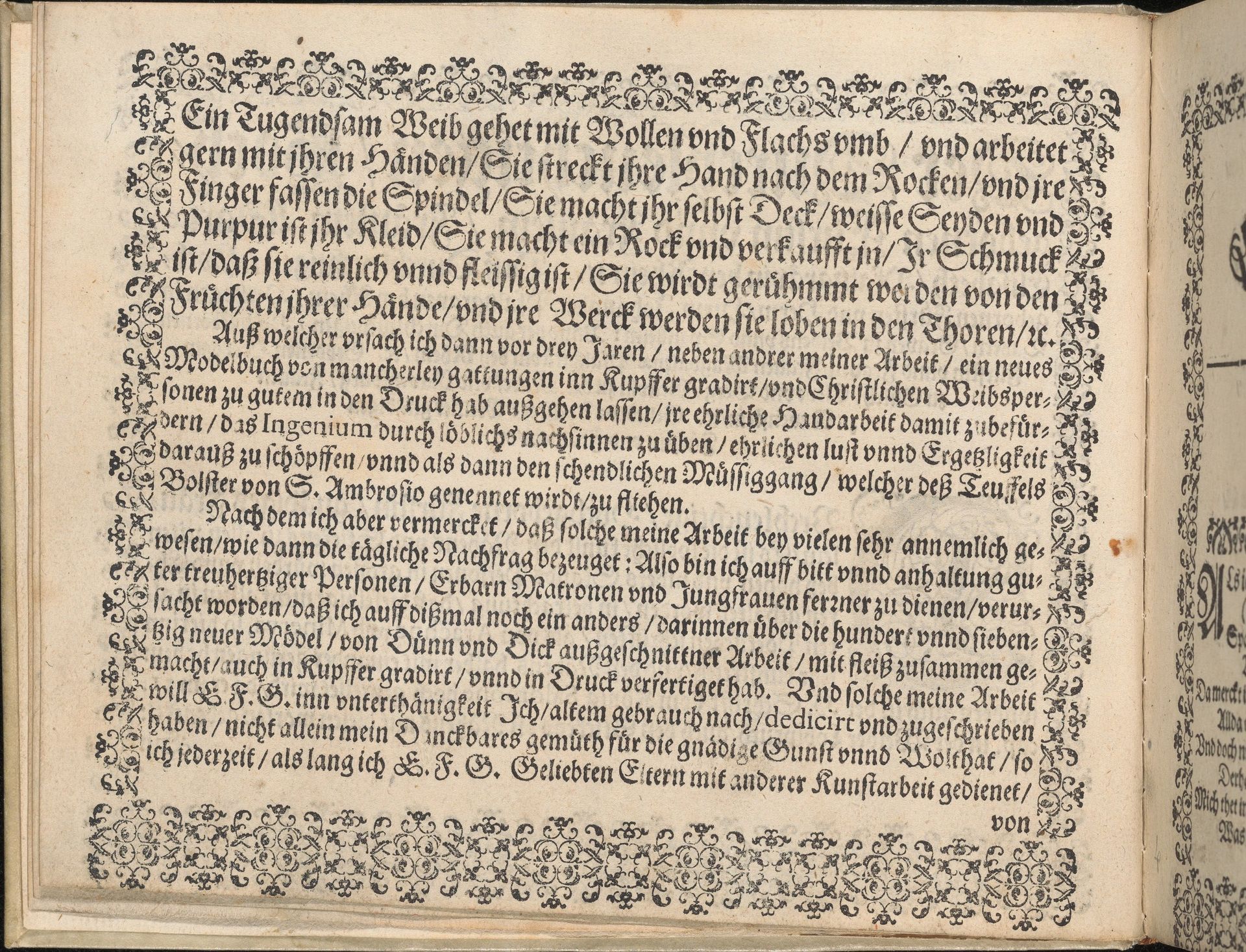Newes Modelbuch in Kupffer (Page, 3v) by Johann Sibmacher