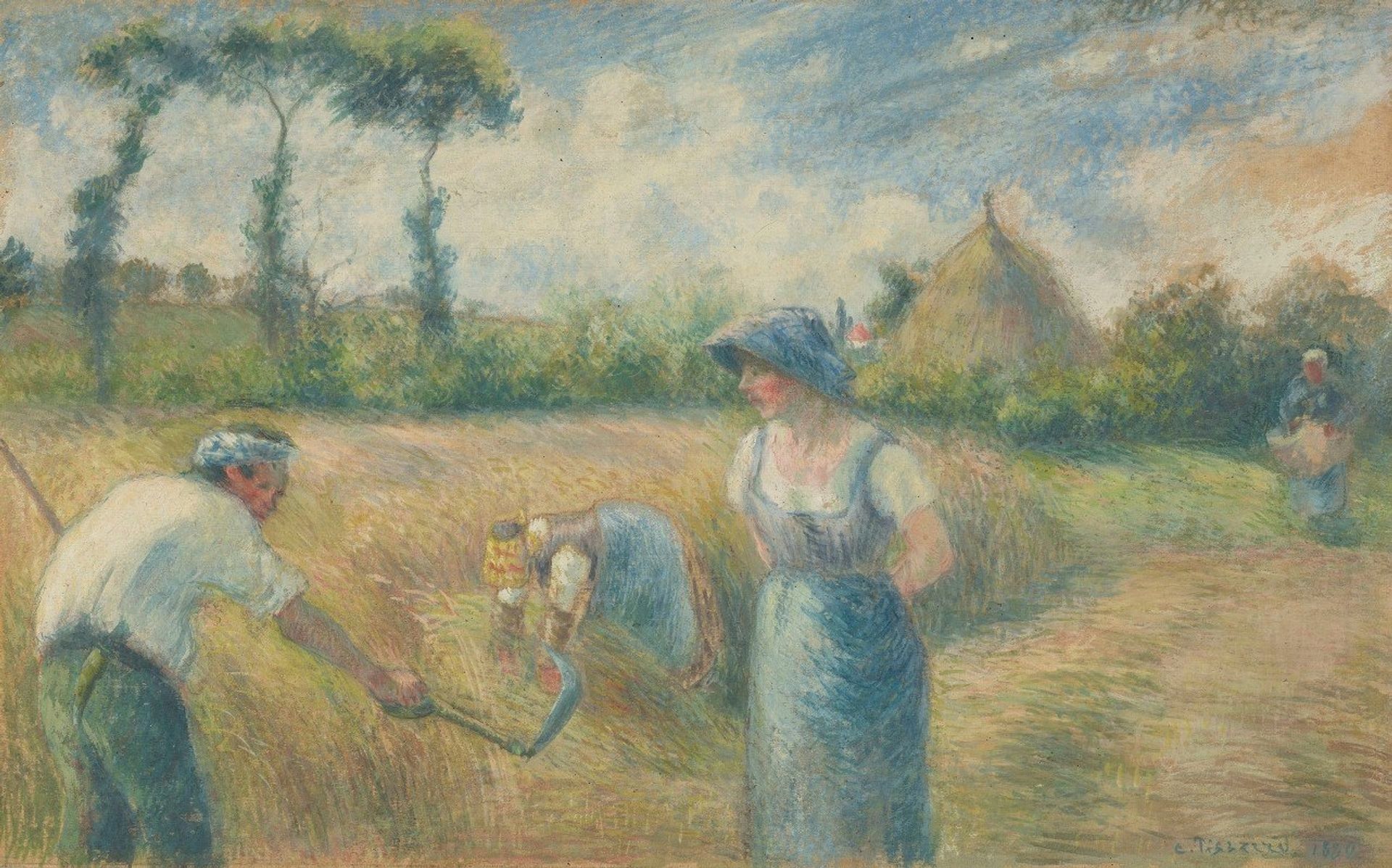 La Récolte by Camille Pissarro