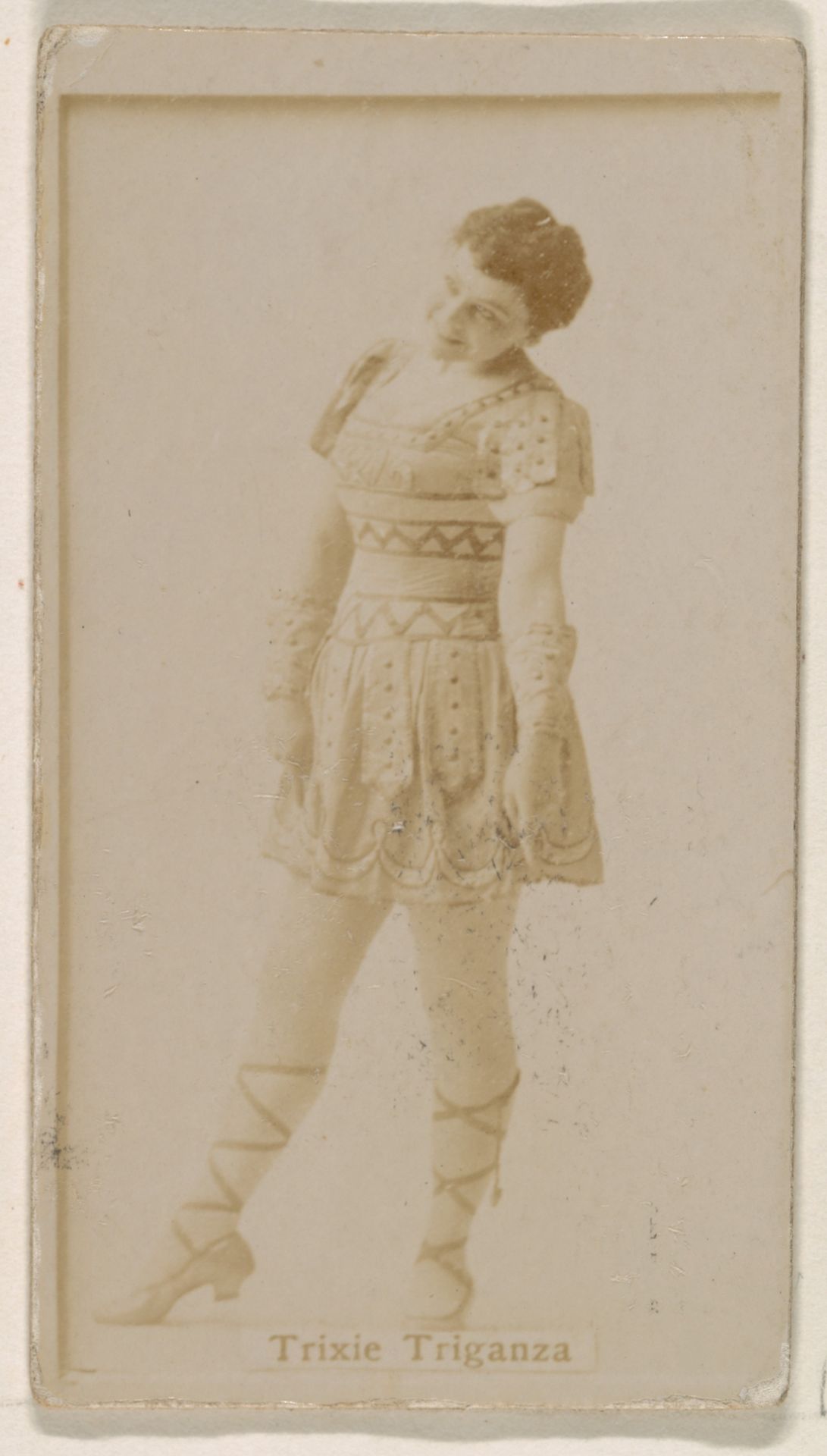 Trixie Triganza, from the Actresses series (N245) issued by Kinney Brothers to promote Sweet Caporal Cigarettes by Kinney Brothers Tobacco Company