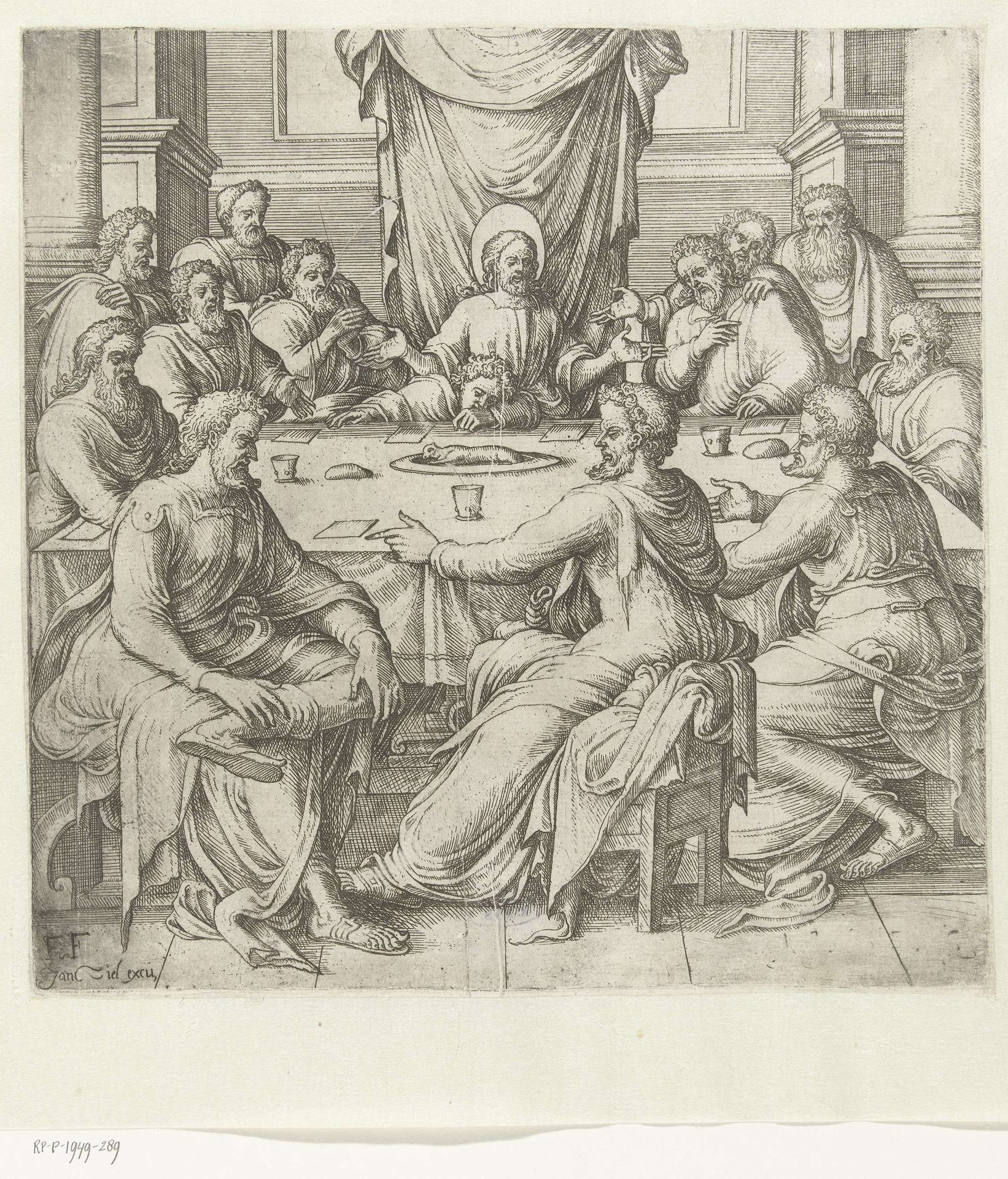Laatste avondmaal by Chrispijn van den Broeck