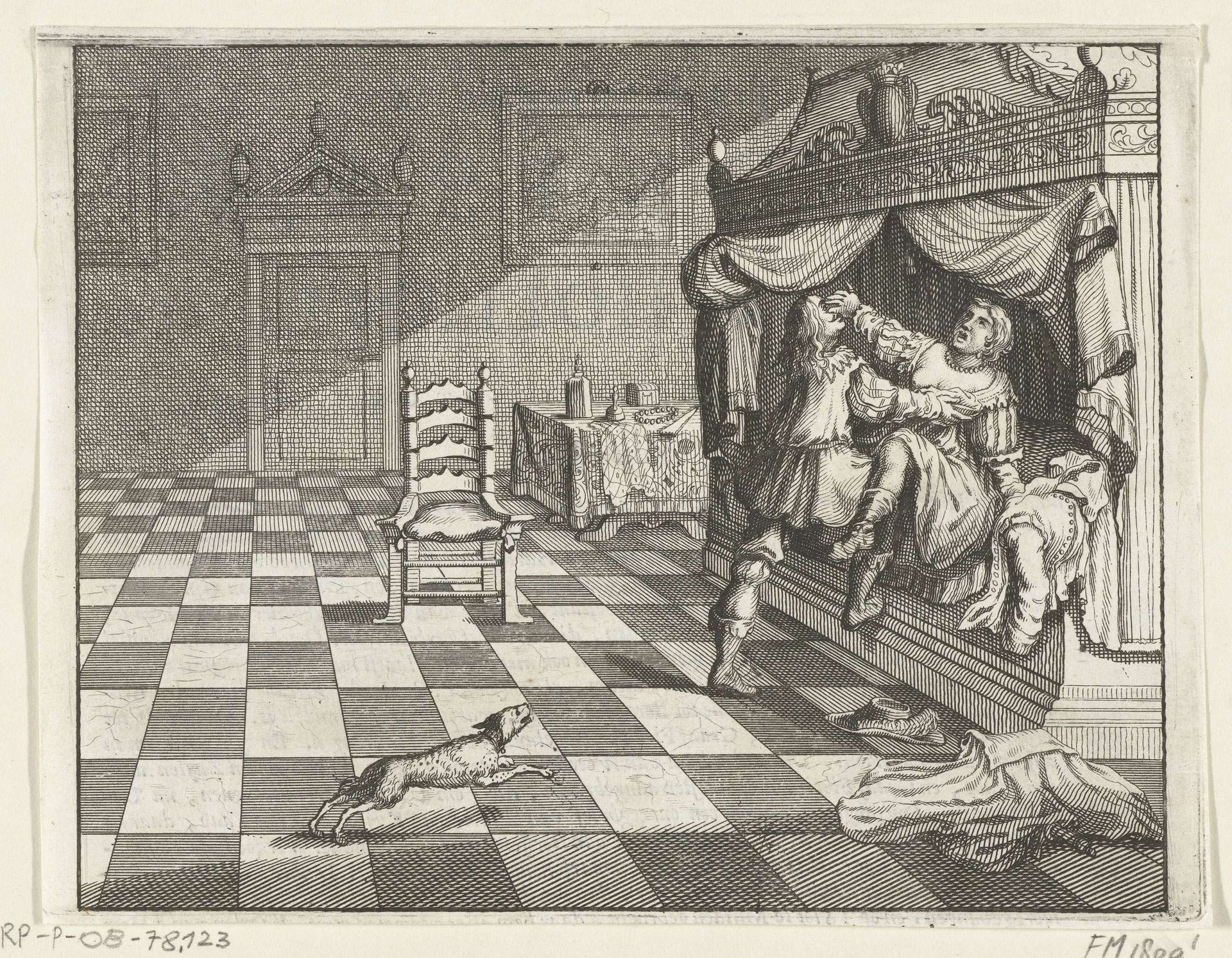 Verkrachting van de vrouw van Gerard van Velzen door Floris V, 1296 by Anonymous