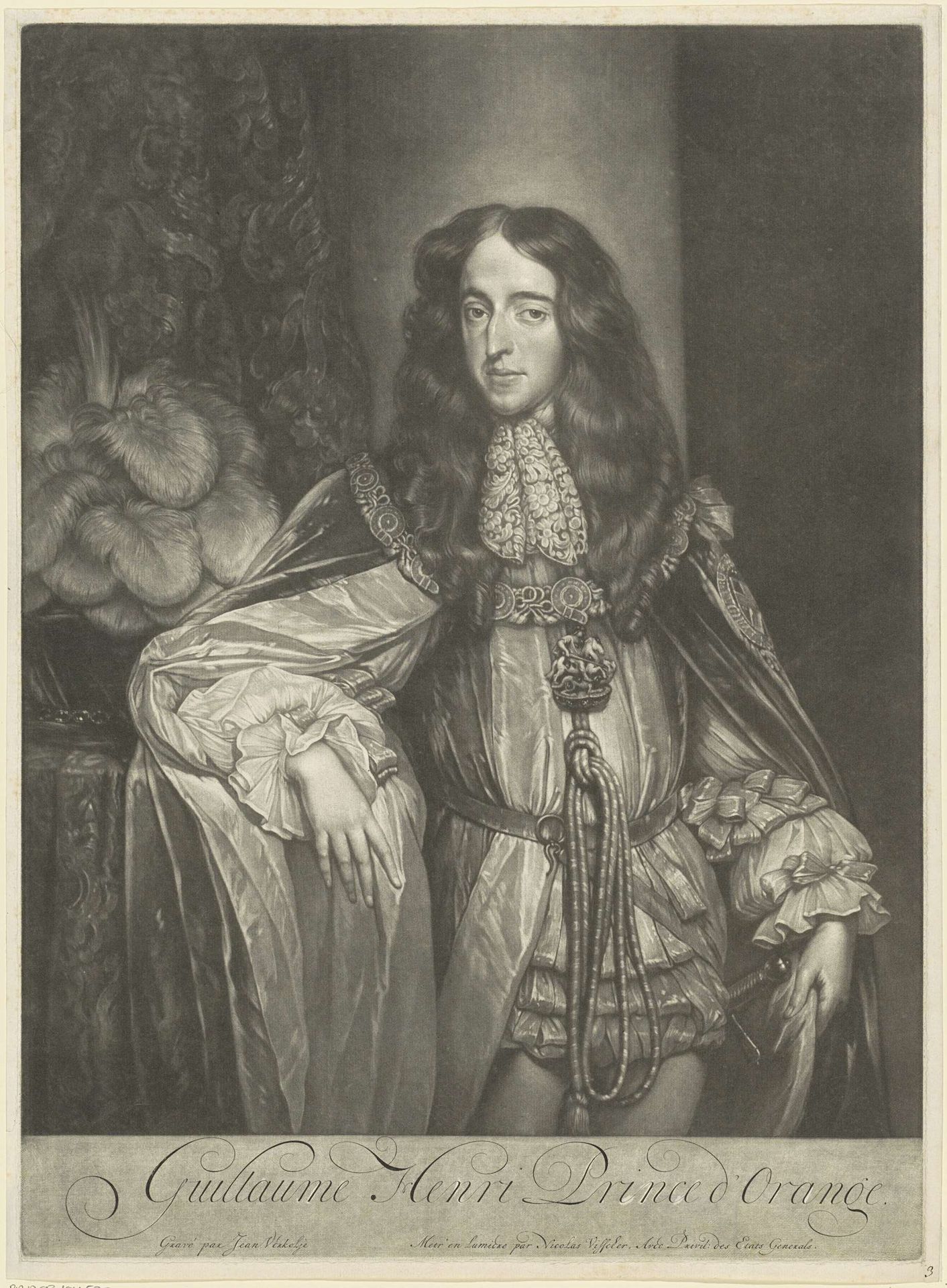 Portret van Willem III, prins van Oranje by Jan Verkolje, I