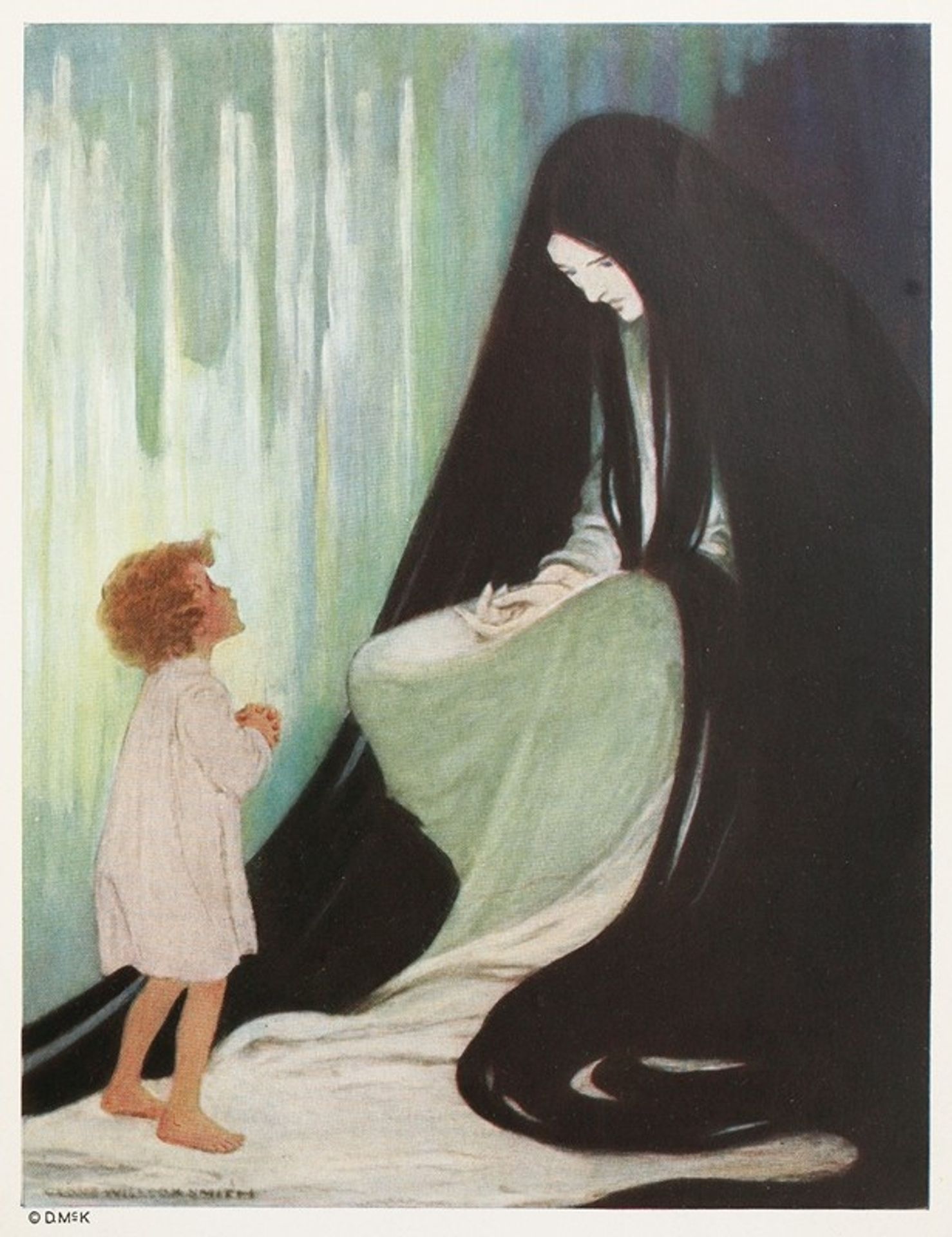 Are you ill, dear North Wind by Jessie Willcox Smith