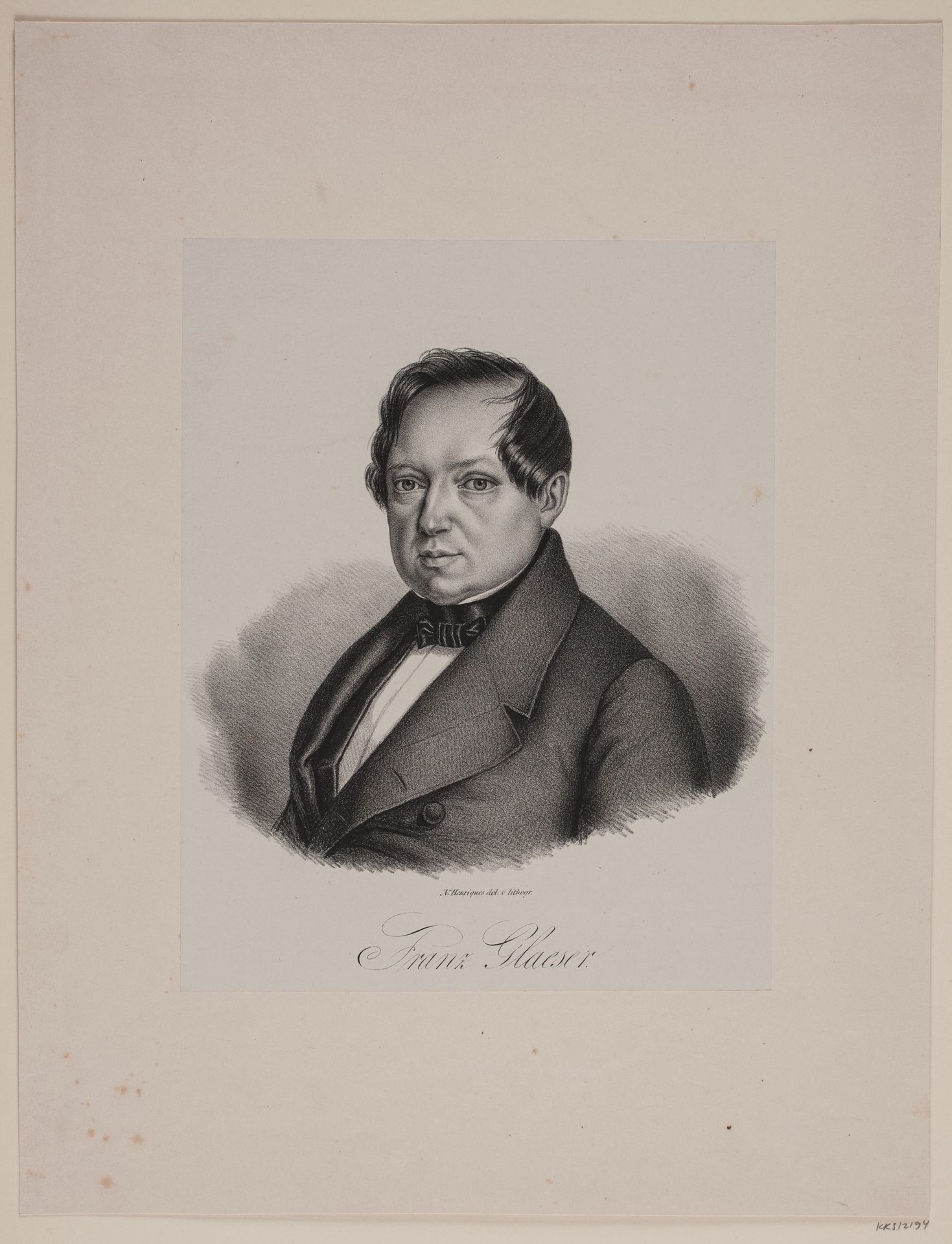 Franz Joseph Glæser by Nathan Henriques