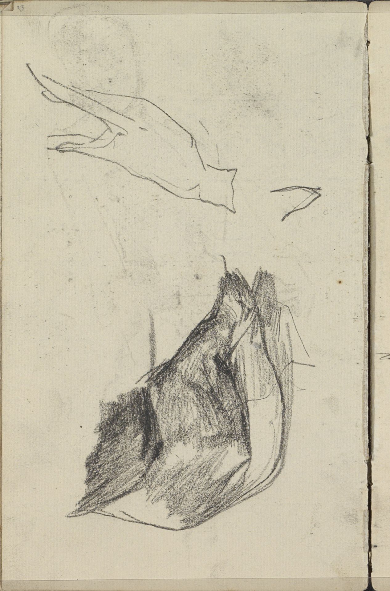 Kat en een kop van een wild zwijn by George Hendrik Breitner