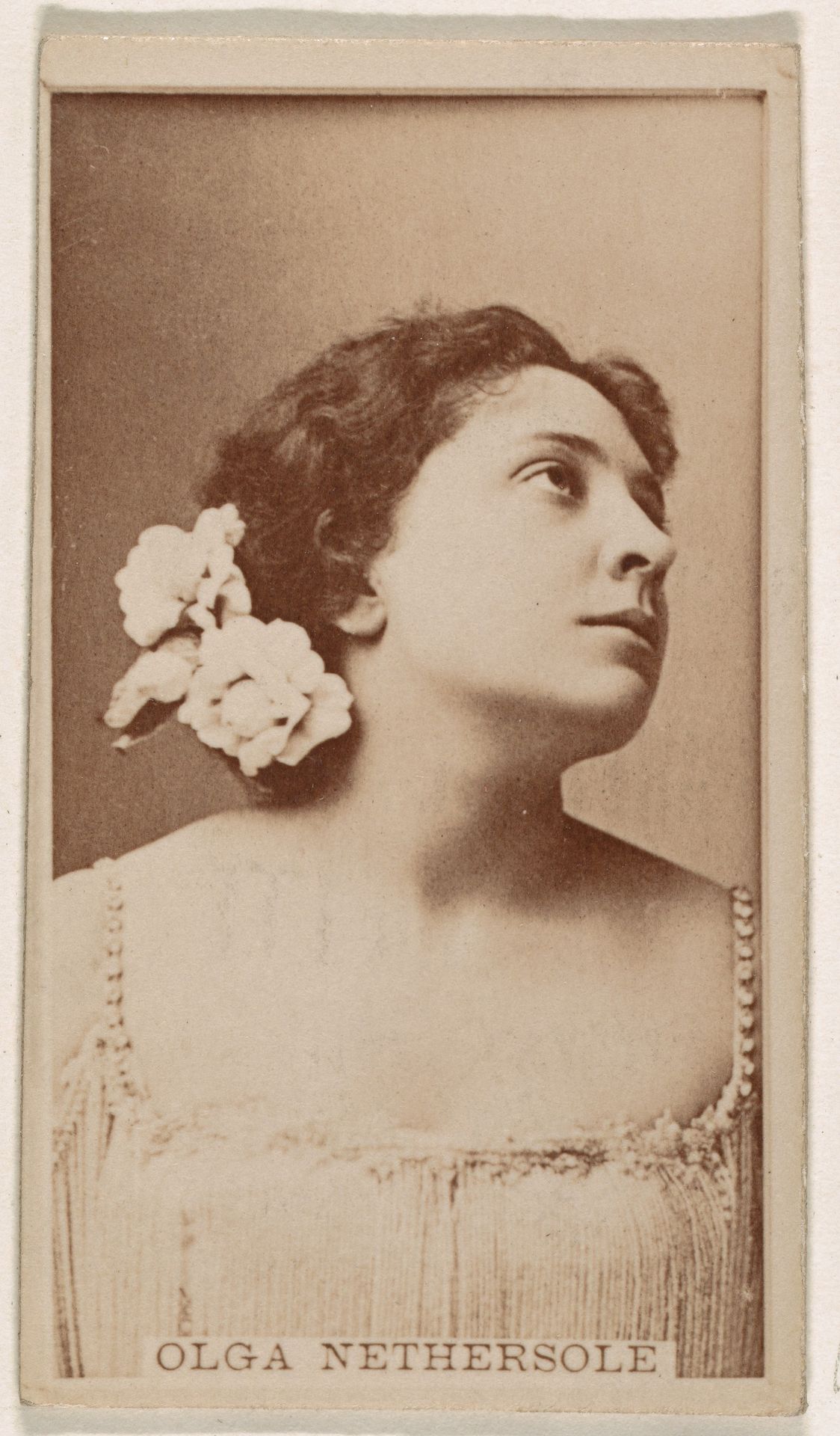 Olga Nethersole, from the Actresses series (N245) issued by Kinney Brothers to promote Sweet Caporal Cigarettes by Kinney Brothers Tobacco Company