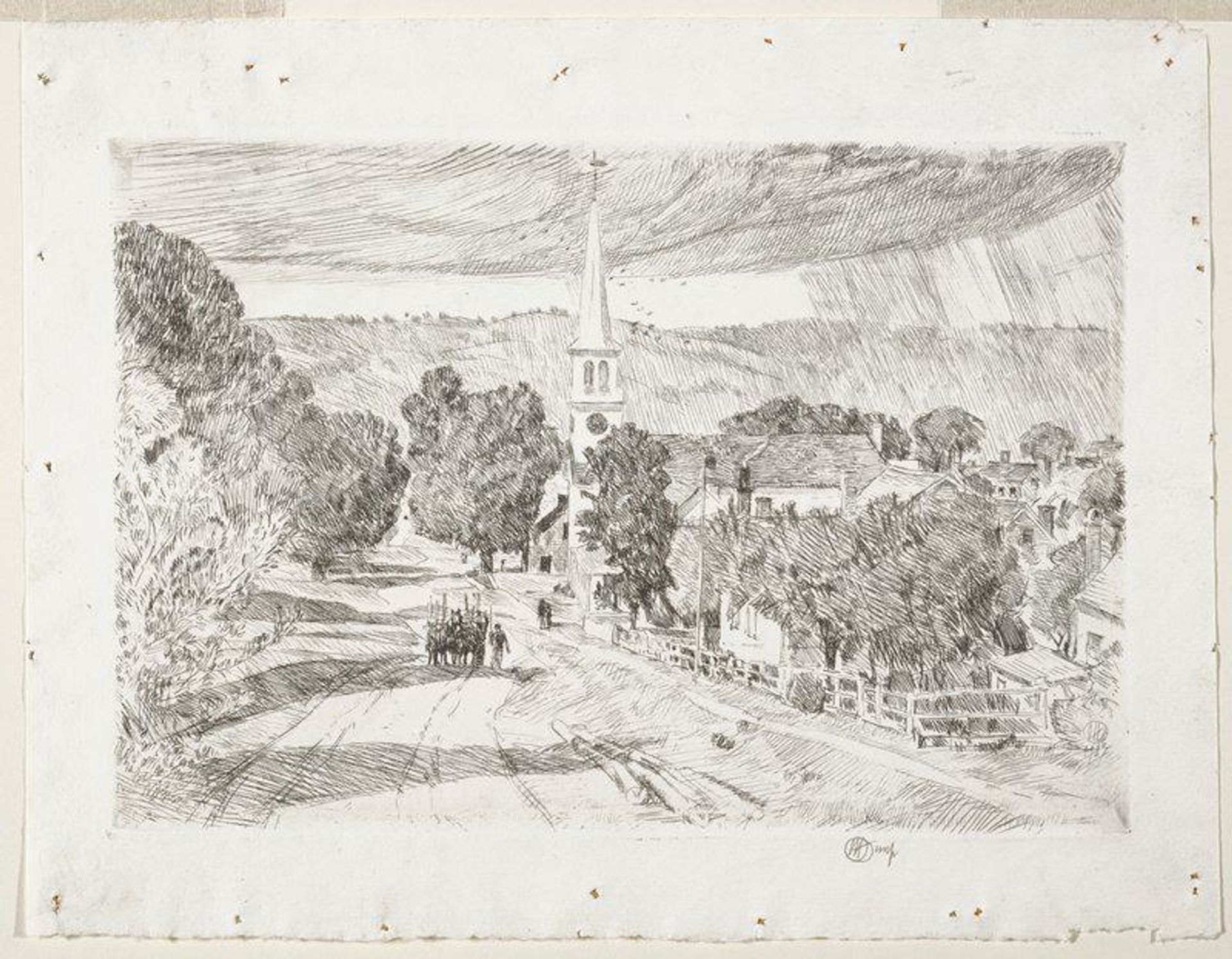 A Vermont Village by Childe Hassam