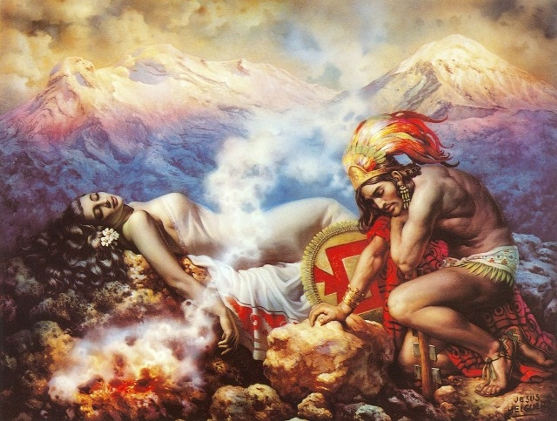 The Legend of the Volcanoes by Jesus Helguera