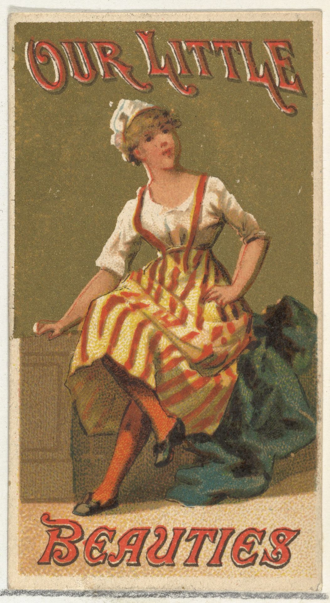 From the Girls and Children series (N58) promoting Our Little Beauties Cigarettes for Allen & Ginter brand tobacco products by Allen & Ginter